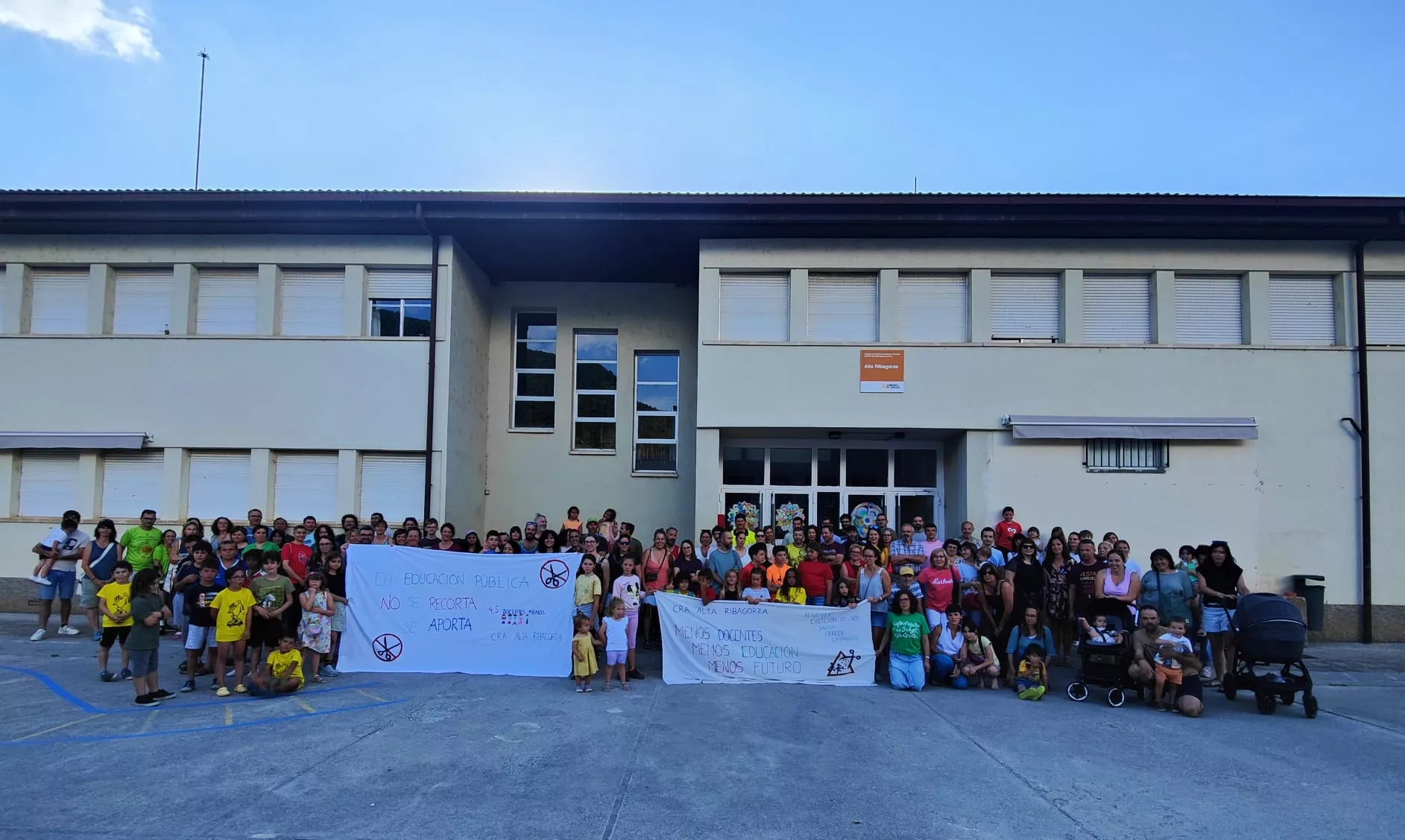 Concentración del CRA Alta Ribagorza en Castejón de Sos