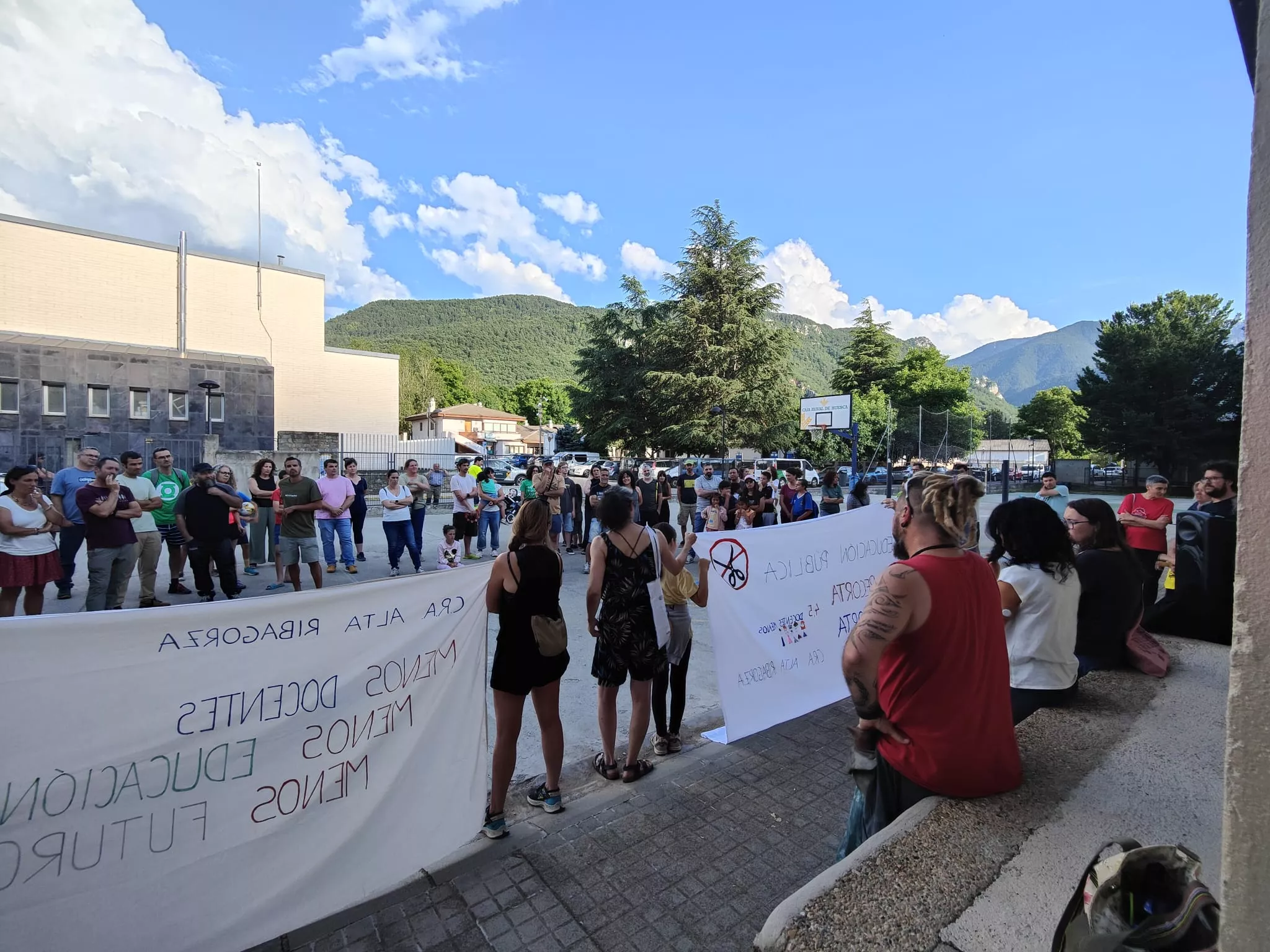 Concentración del CRA Alta Ribagorza en Castejón de Sos