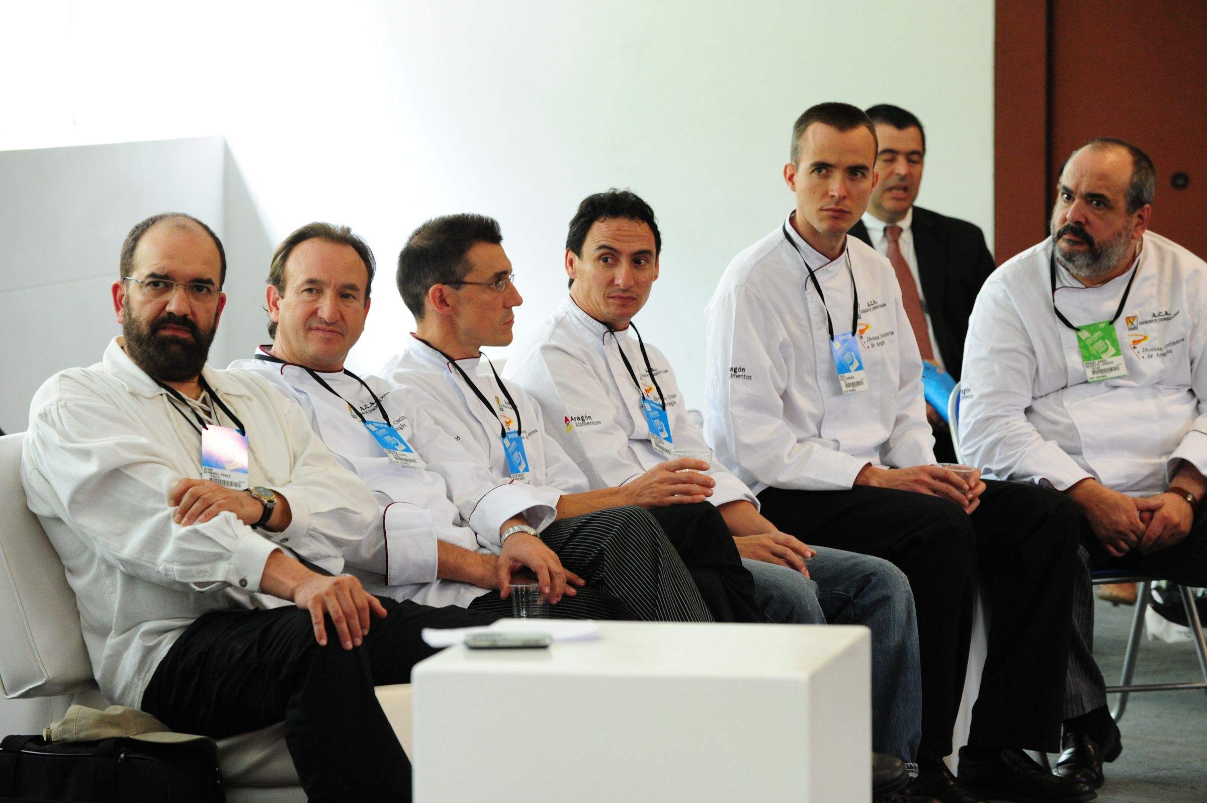 Delegación española en Medellín, cocineros y alimentos aragoneses.