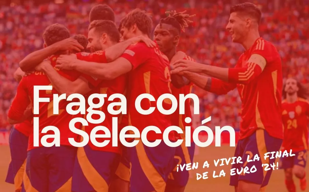 Fraga, con la selección española.