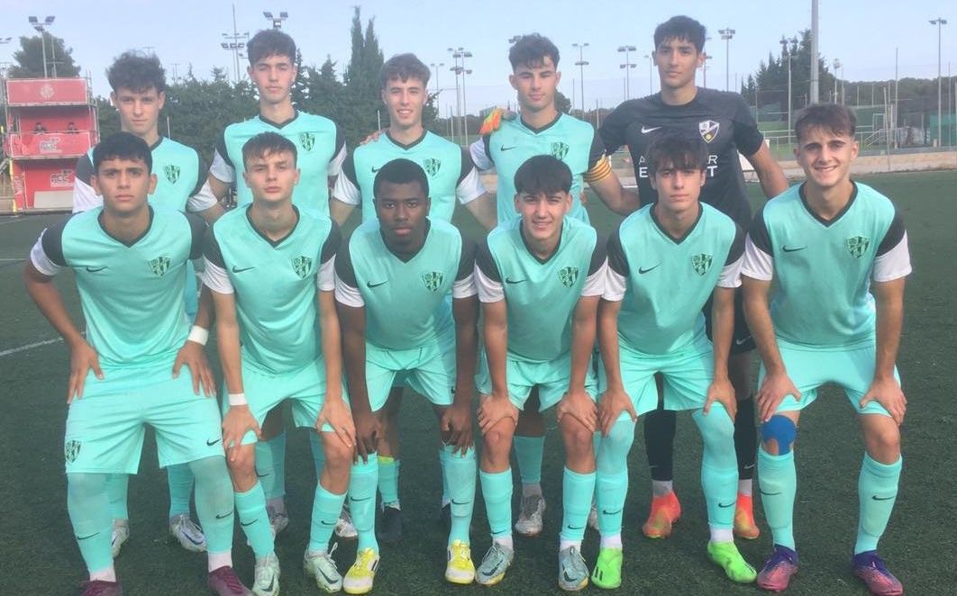 Once del Huesca Juvenil División de Honor en su visita al Nàstic. Foto: Fundación Alcoraz