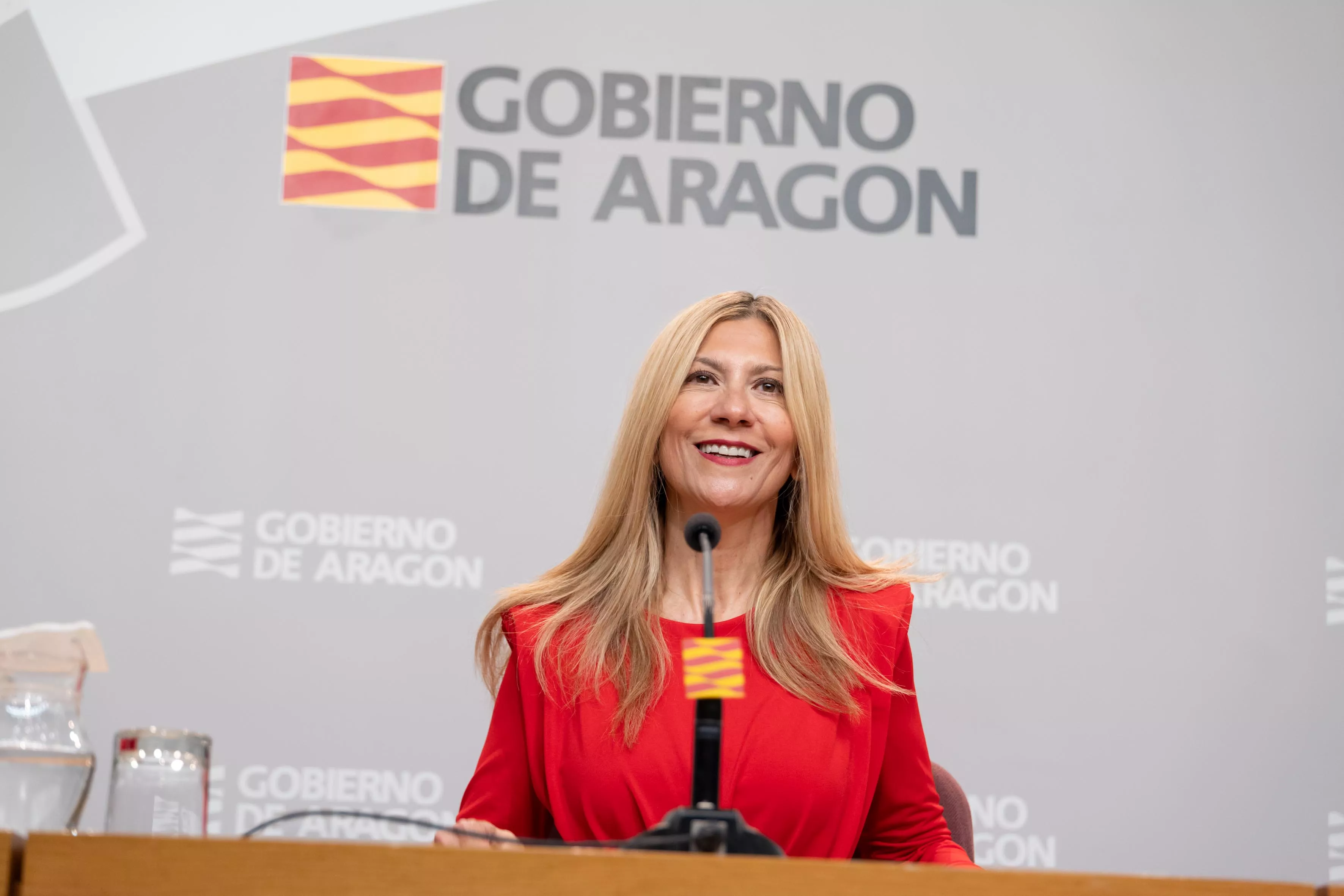 Mar Vaquero ha anunciado que el Gobierno de Aragón será del PP en solitario y emite un mensaje de "tranquilidad" ante la reestructuración. Foto Fabián Simón