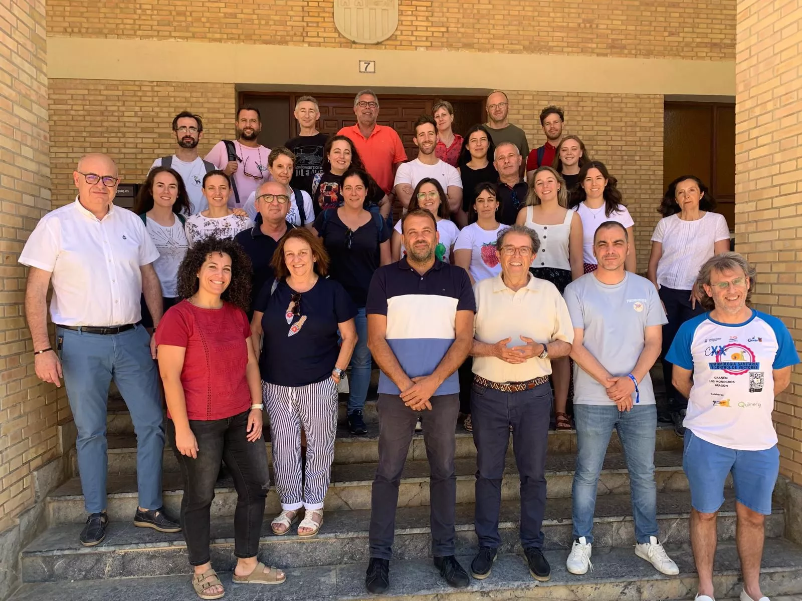 Participantes en la clausura Curso Entomología en Grañén.