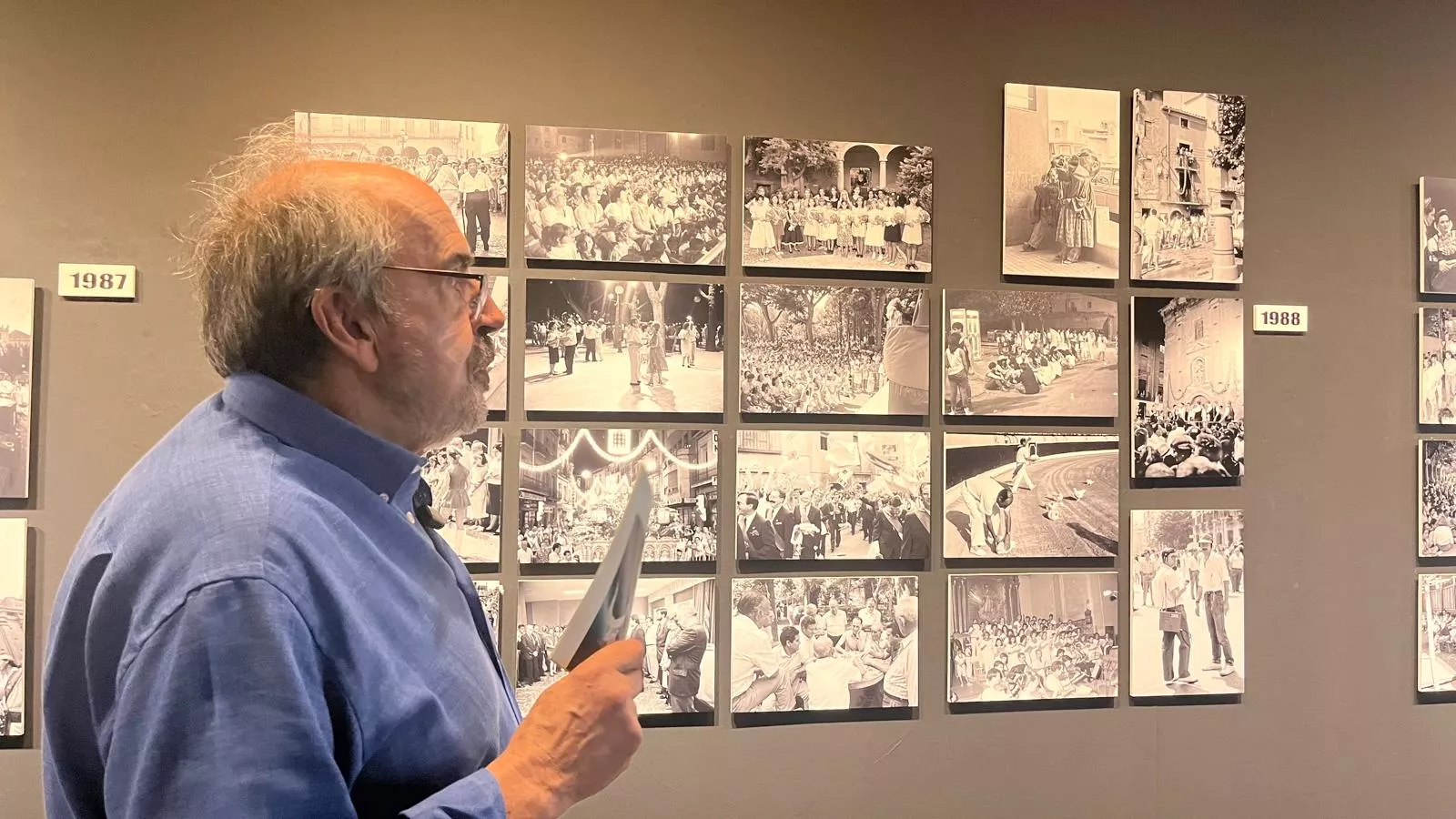 'San Lorenzo, fiestas irrepetibles', exposición de Víctor Ibáñez. Foto Mercedes Manterola