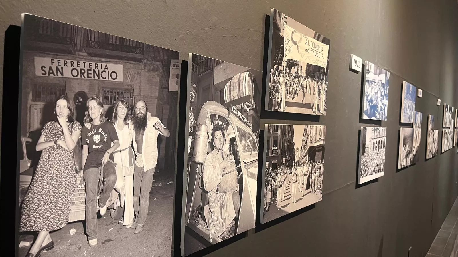 Exposición de Víctor Ibáñez 'San Lorenzo, fiestas irrepetibles'. Foto Mercedes Manterola