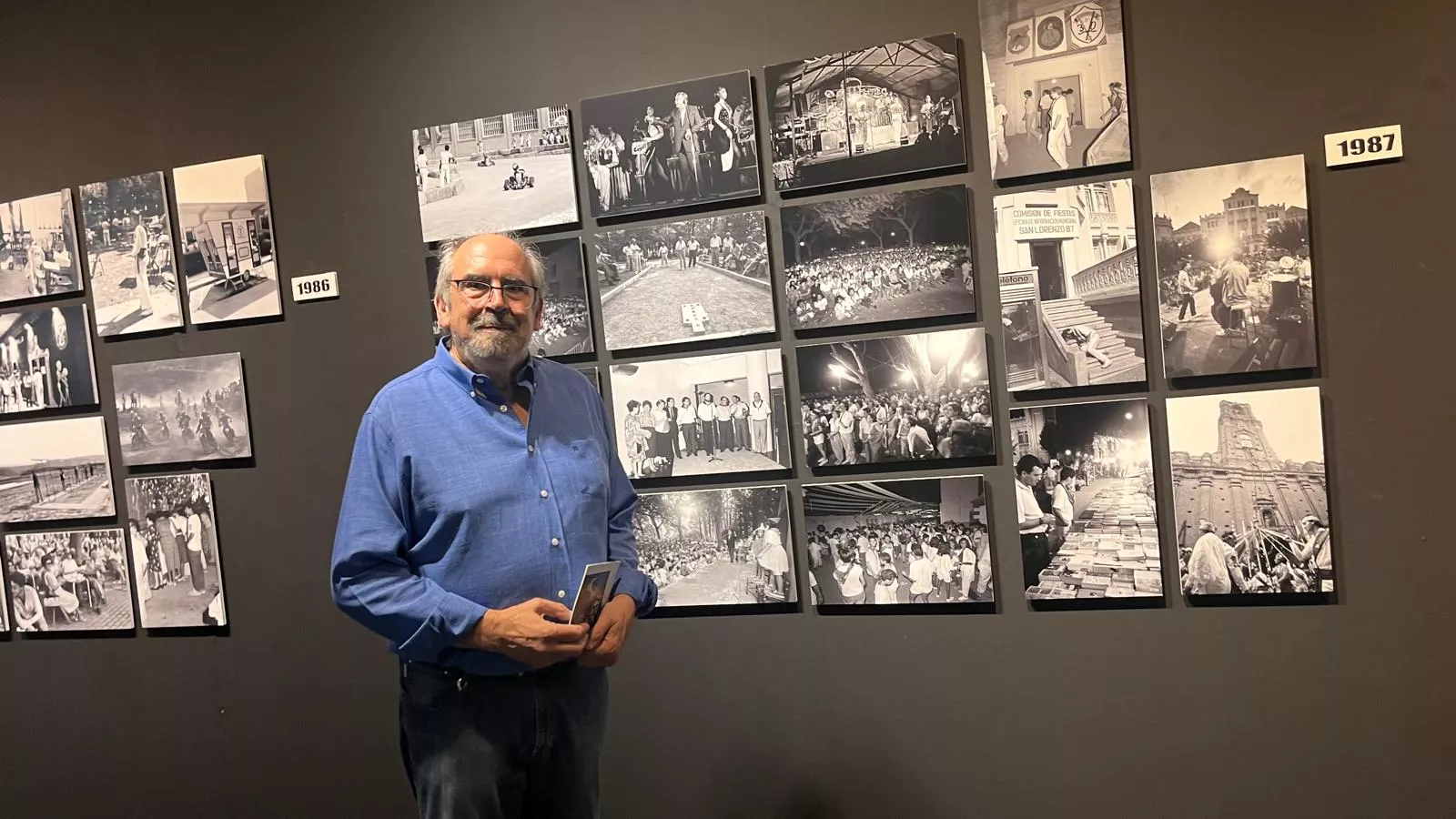 Exposición de Víctor Ibáñez 'San Lorenzo, fiestas irrepetibles'. Foto Mercedes Manterola