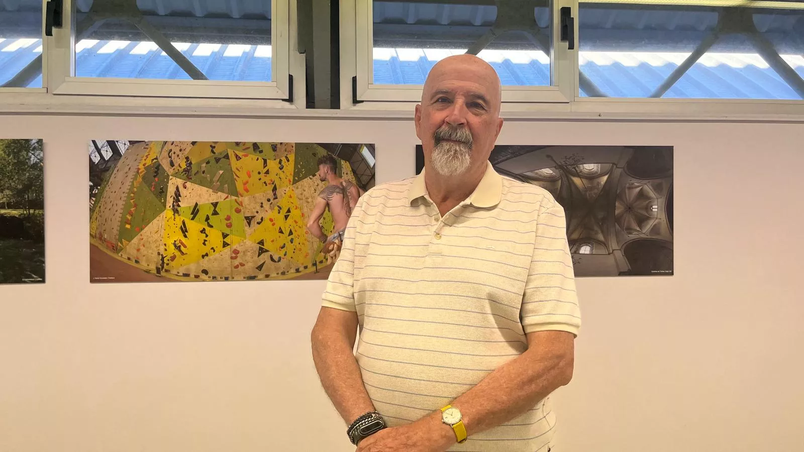 Exposición de Jacques Valat en el 60 aniversario del hermanamiento Huesca-Tarbes. Foto Mercedes Manterola