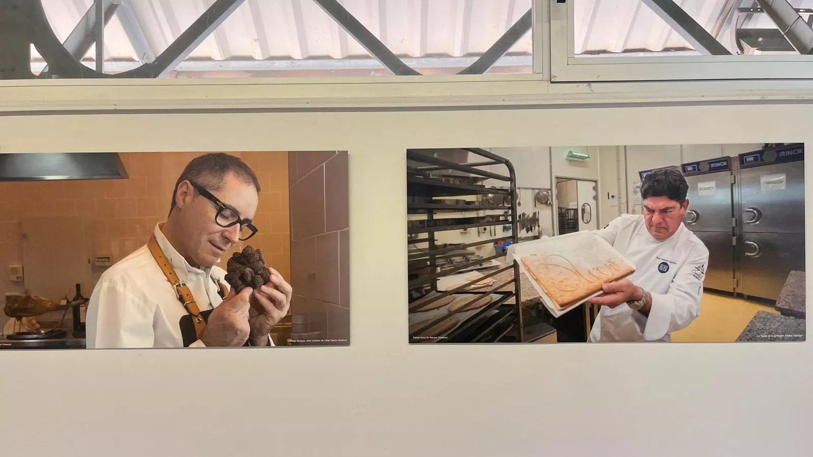 Exposición de Jacques Valat en el 60 aniversario del hermanamiento Huesca-Tarbes. Foto Mercedes Manterola