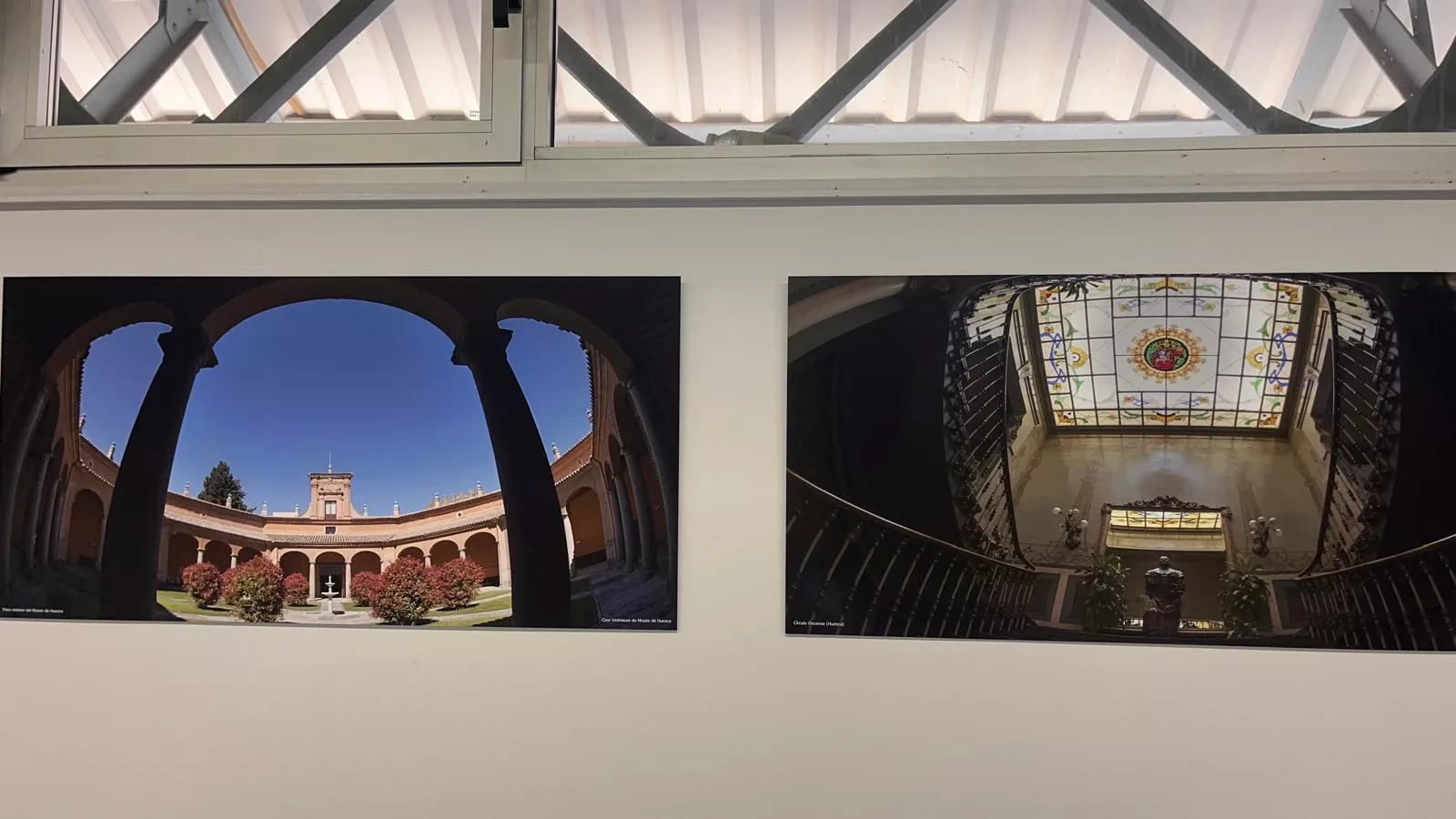 Exposición de Jacques Valat en el 60 aniversario del hermanamiento Huesca-Tarbes. Foto Mercedes Manterola