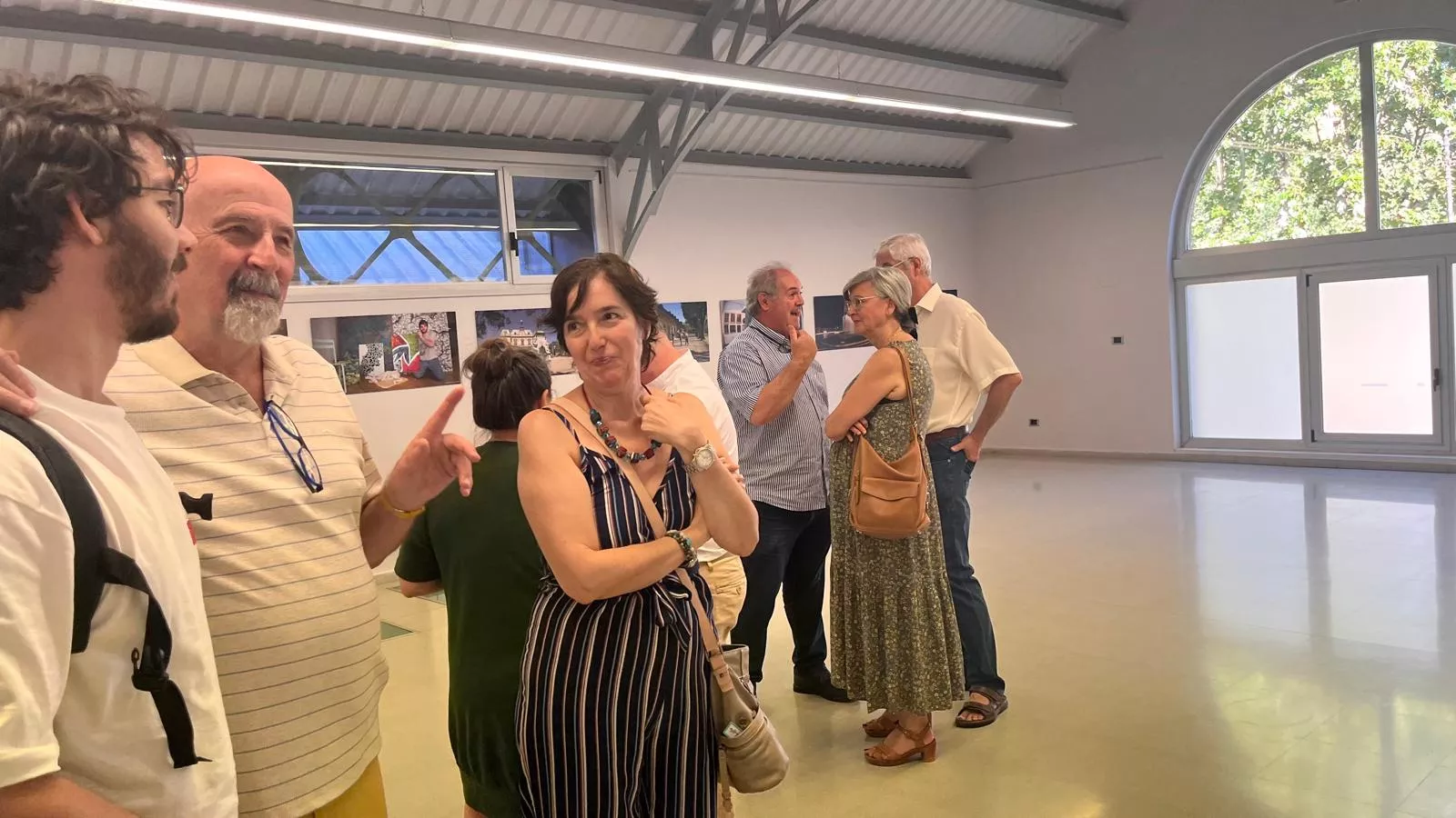 Exposición de Jacques Valat en el 60 aniversario del hermanamiento Huesca-Tarbes. Foto Mercedes Manterola