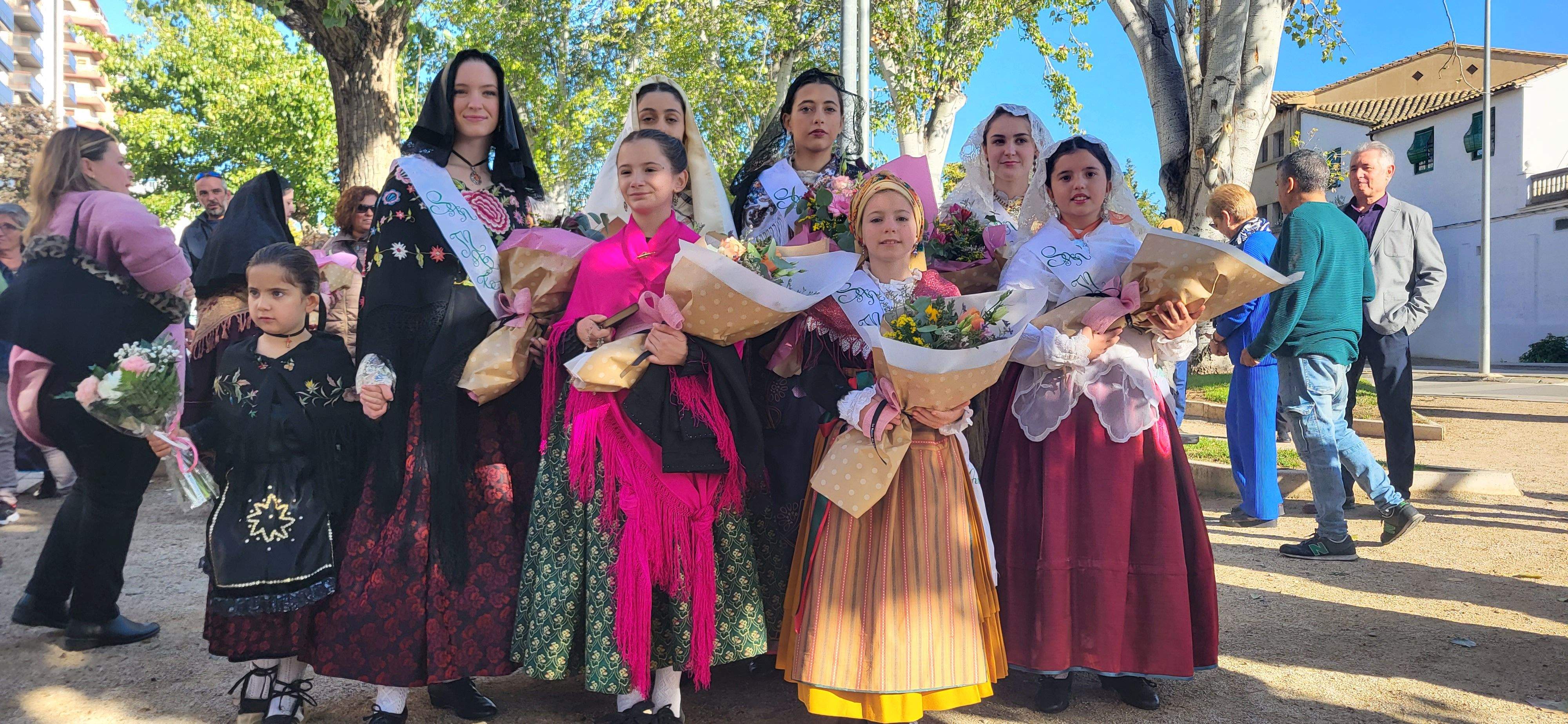Ofrenda de flores y frutos del barrio de Santo Domingo y San Martín. Foto Myriam Martínez 