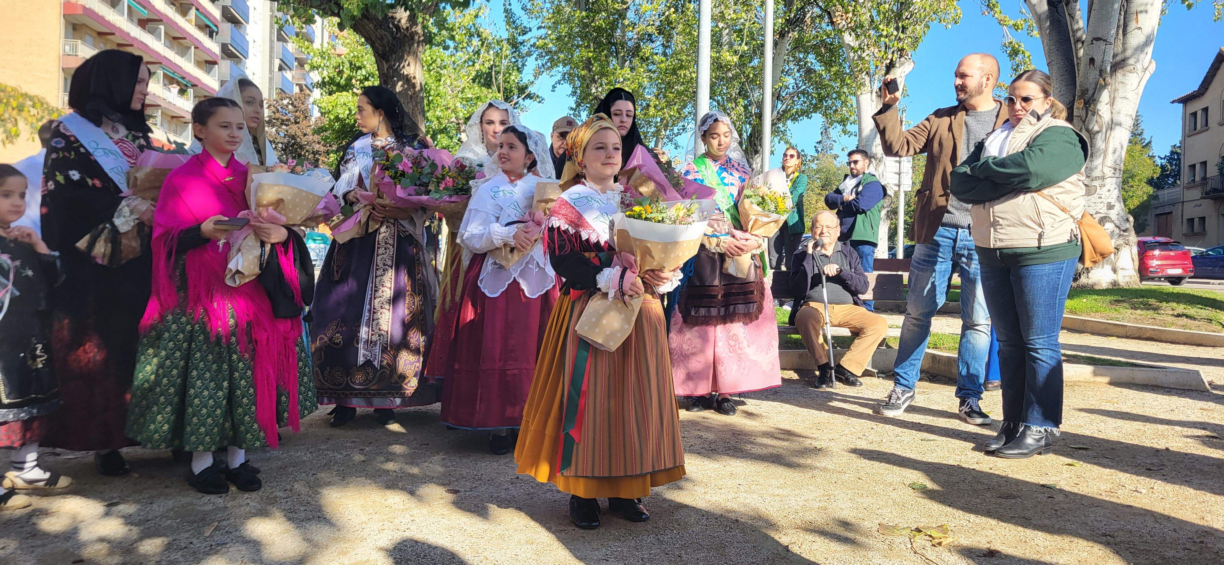 Ofrenda de flores y frutos del barrio de Santo Domingo y San Martín. Foto Myriam Martínez 