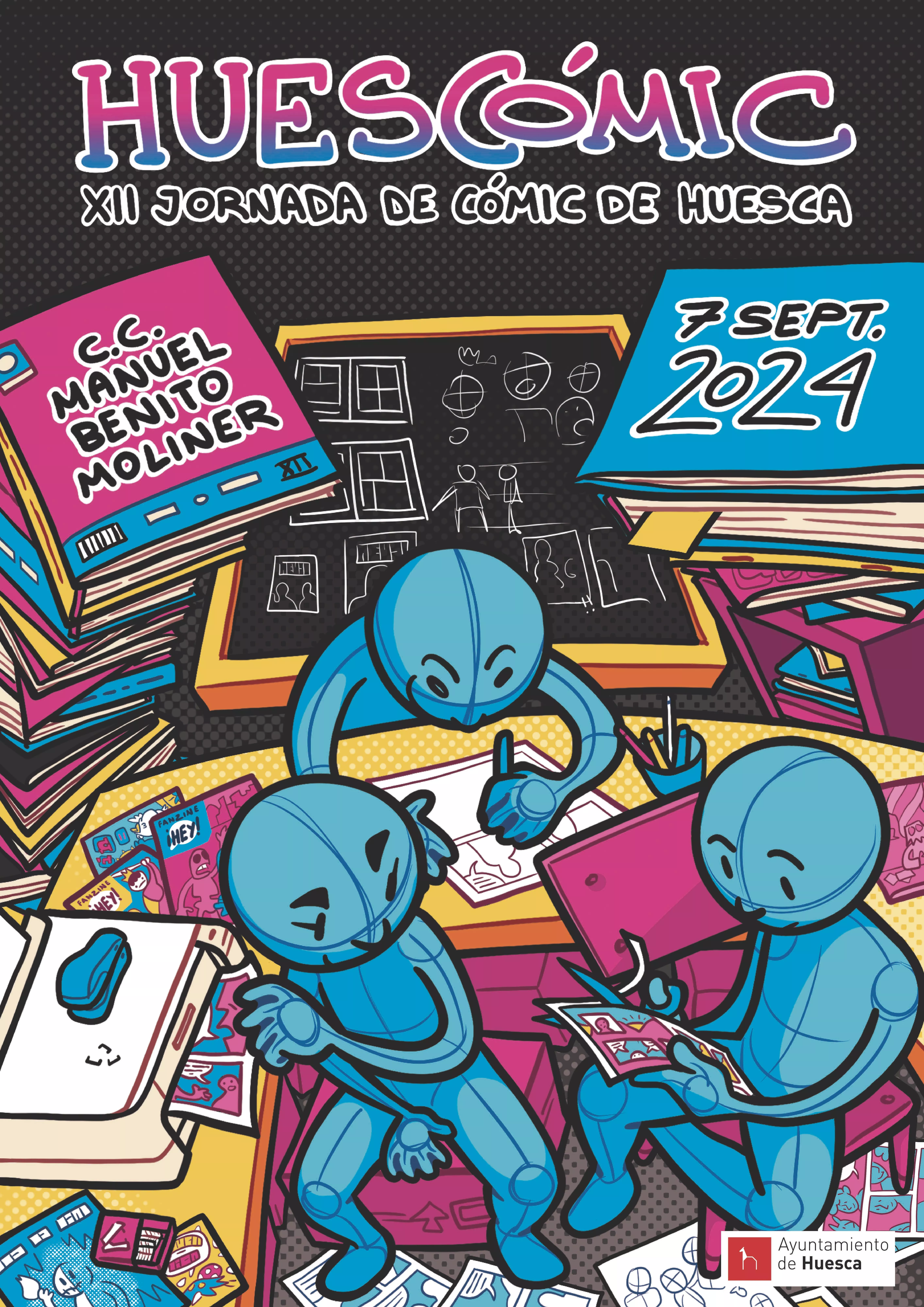 Cartel de Huescómic 2024.