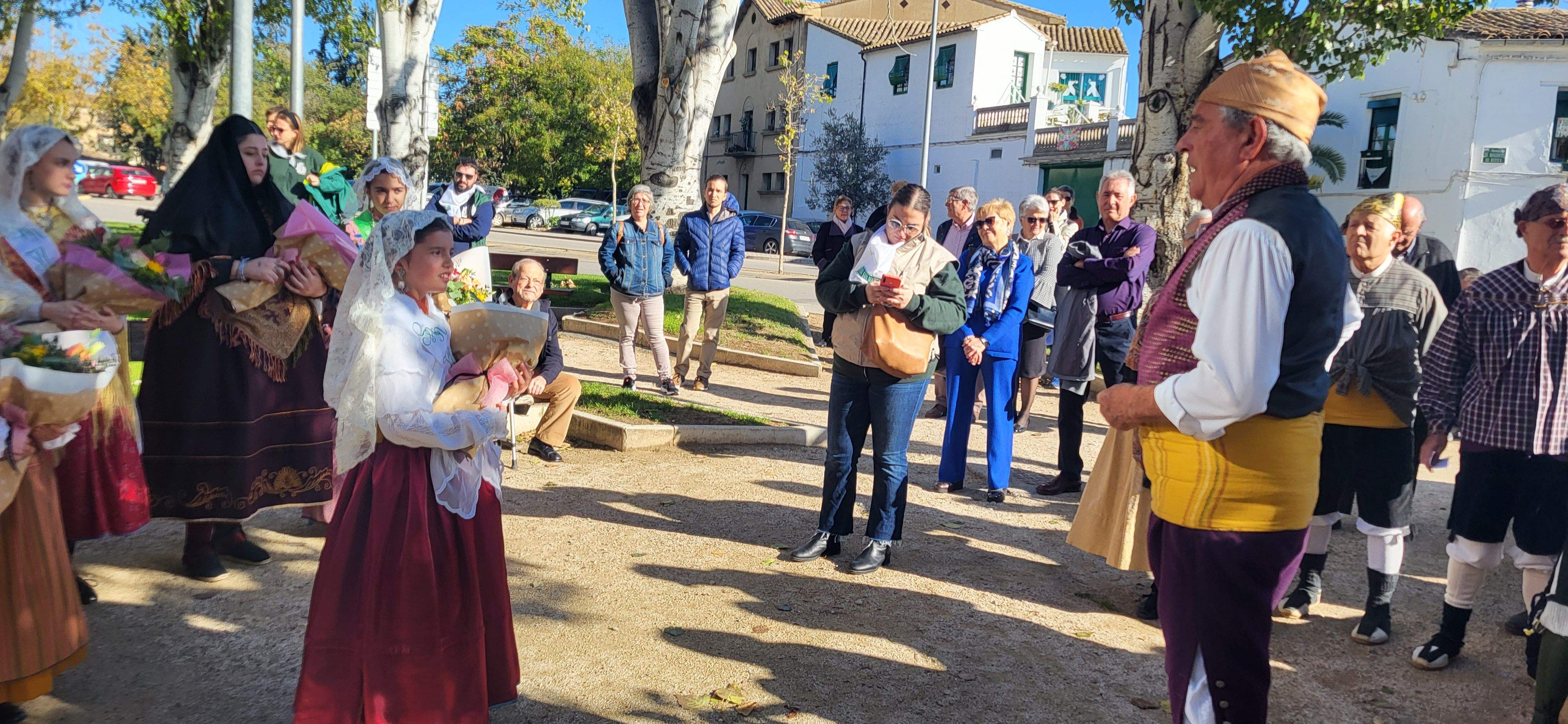 Ofrenda de flores y frutos del barrio de Santo Domingo y San Martín. Foto Myriam Martínez 