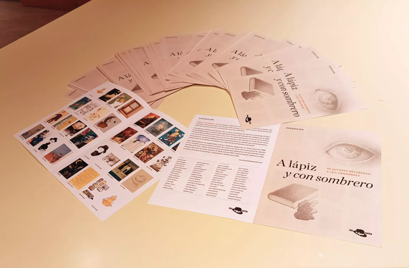 Exposición "A lápiz y con sombrero" en Jaca.+