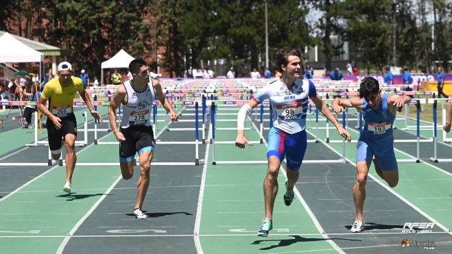 Mario Revenga, bronce en 110 vallas. Mario Revenga, bronce en 110 vallas.