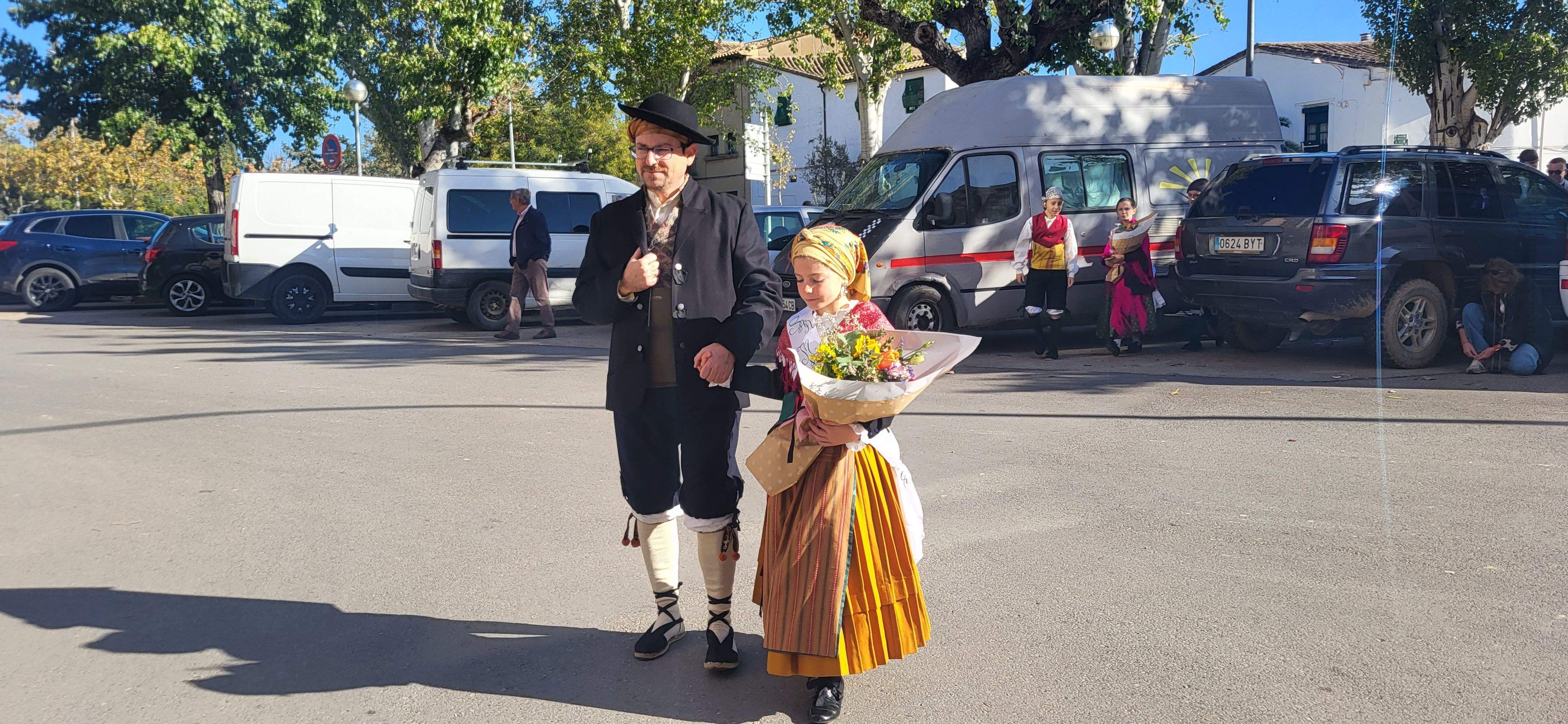 Ofrenda de flores y frutos del barrio de Santo Domingo y San Martín. Foto Myriam Martínez 