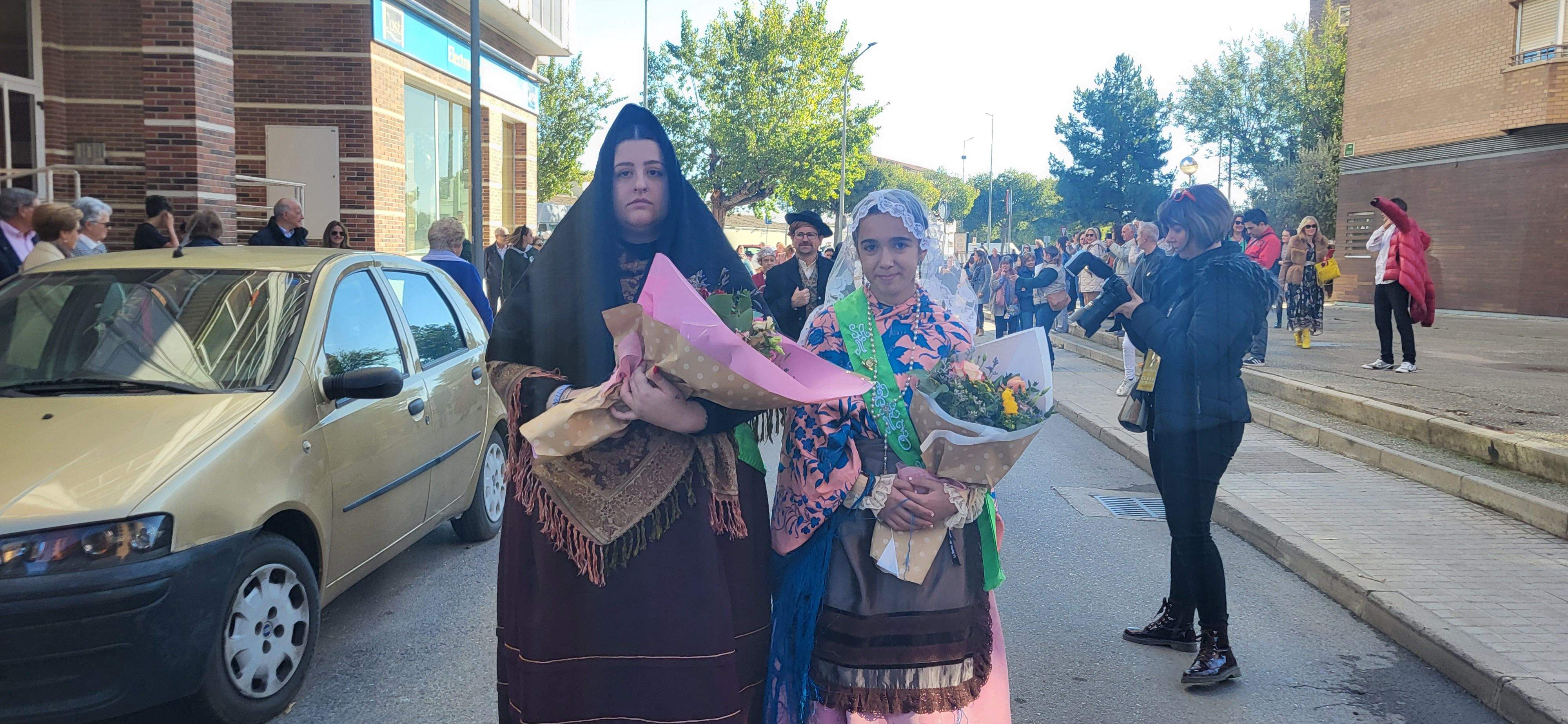 Ofrenda de flores y frutos del barrio de Santo Domingo y San Martín. Foto Myriam Martínez 