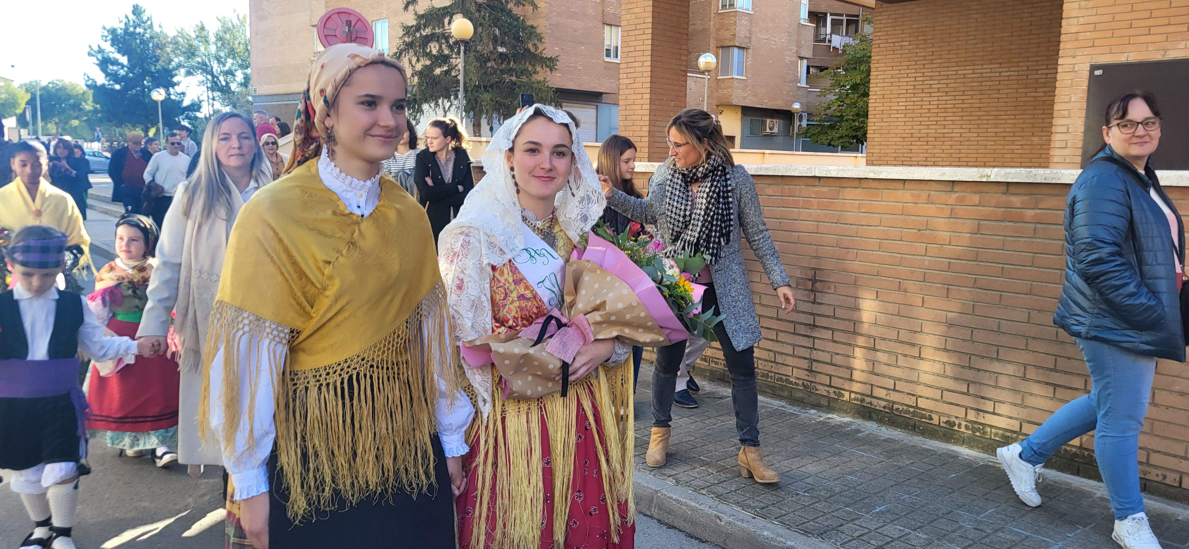 Ofrenda de flores y frutos del barrio de Santo Domingo y San Martín. Foto Myriam Martínez 