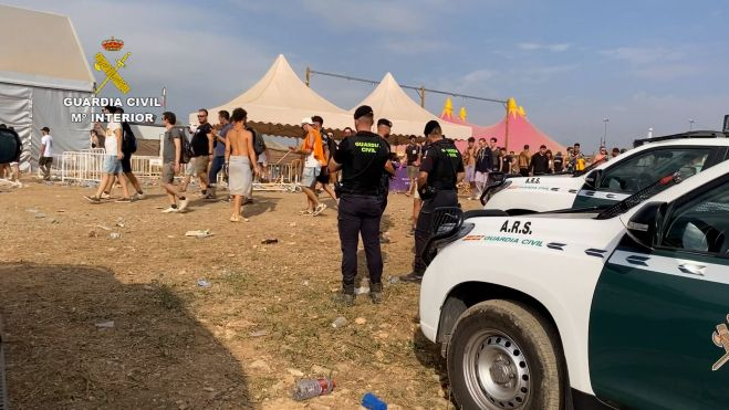 La Guardia Civil denuncia a750 personas en el Monegros Desert Festival