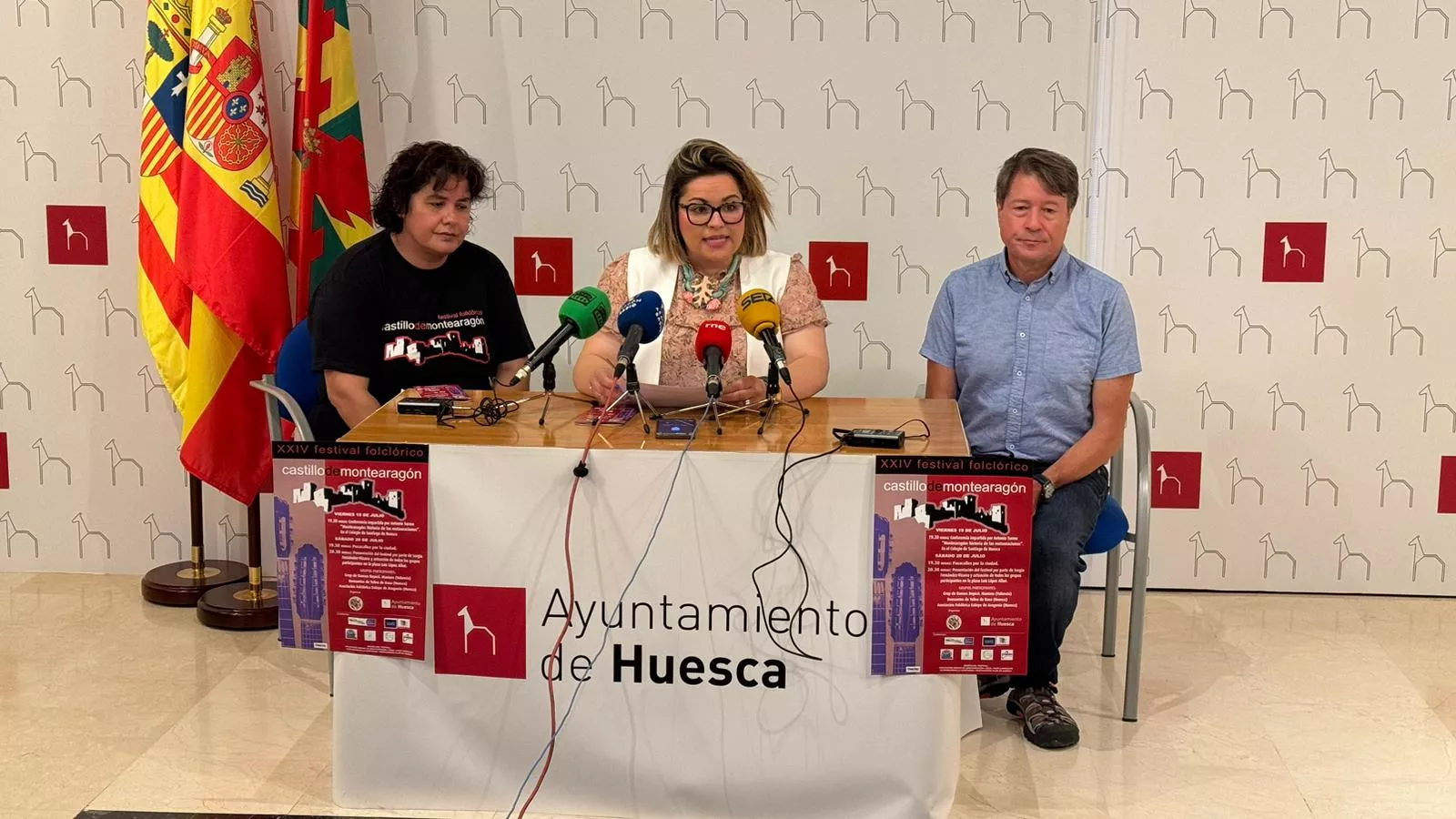 Noemí Lanaspa, Sonia Latre y Antonio Turmo. El Festival Folclórico Castillo de Montearagón: tradición, historia y danza en su 24ª edición