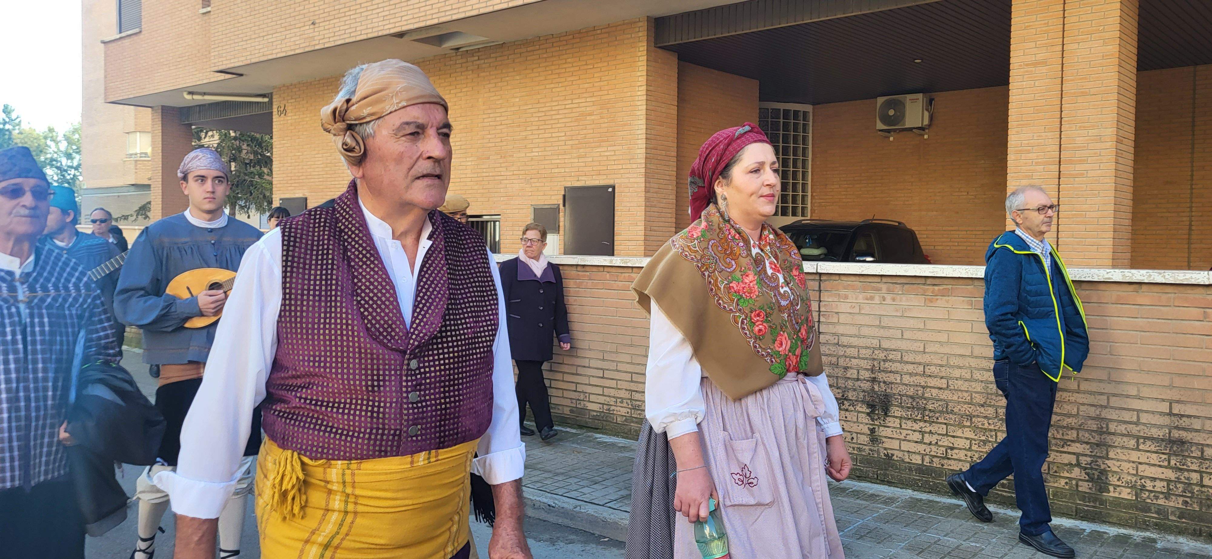Ofrenda de flores y frutos del barrio de Santo Domingo y San Martín. Foto Myriam Martínez 