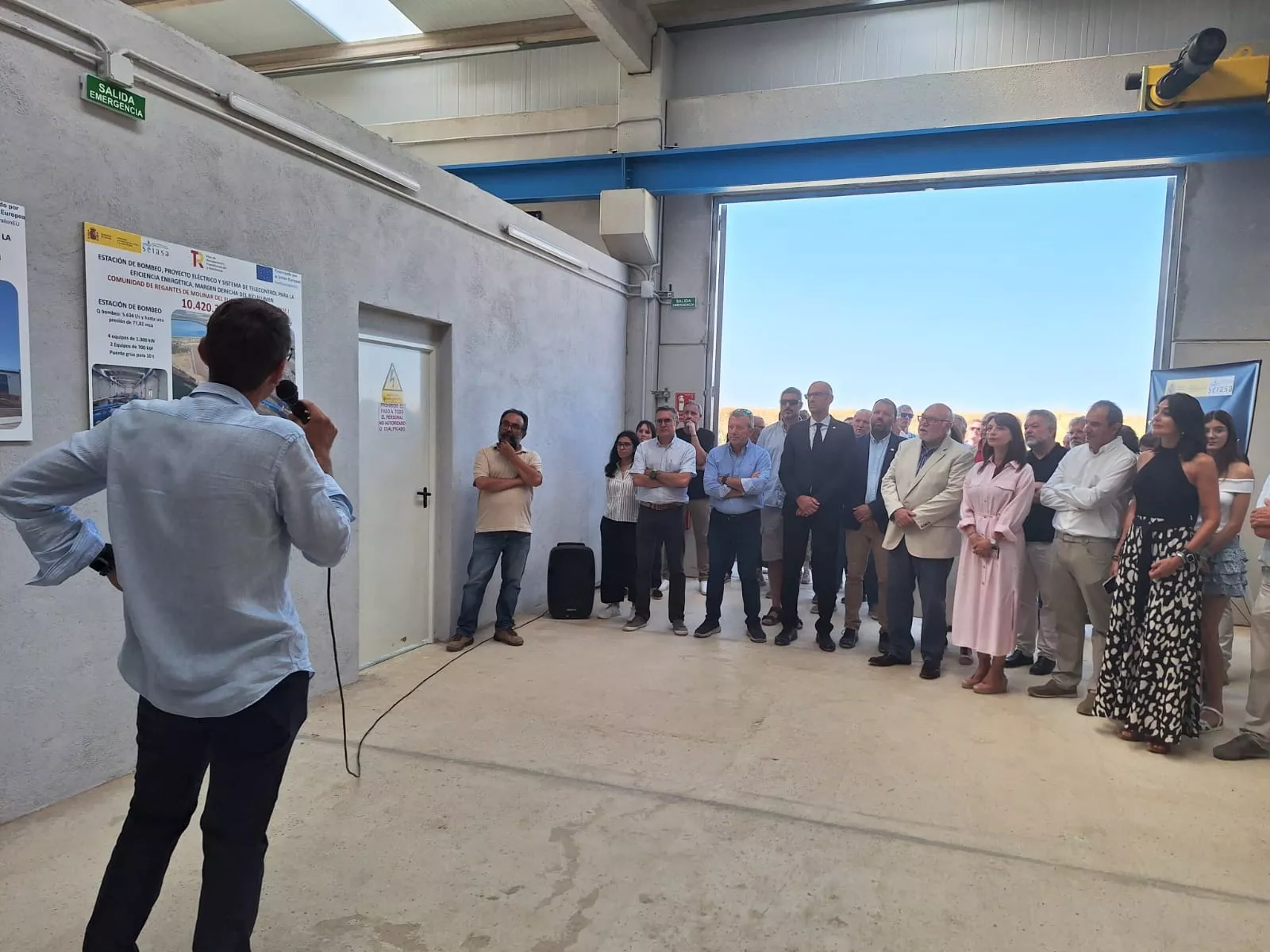 Acto de entrega de las obras de modernización de regadíos en Molinar del Flumen.