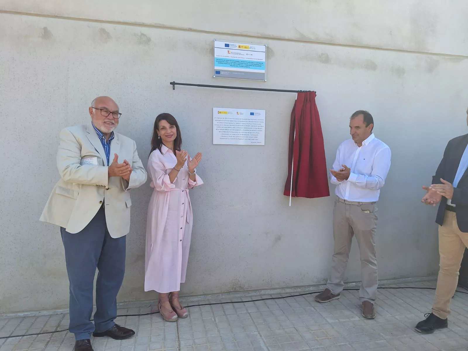 Acto de entrega de las obras de modernización de regadíos en Molinar del Flumen.