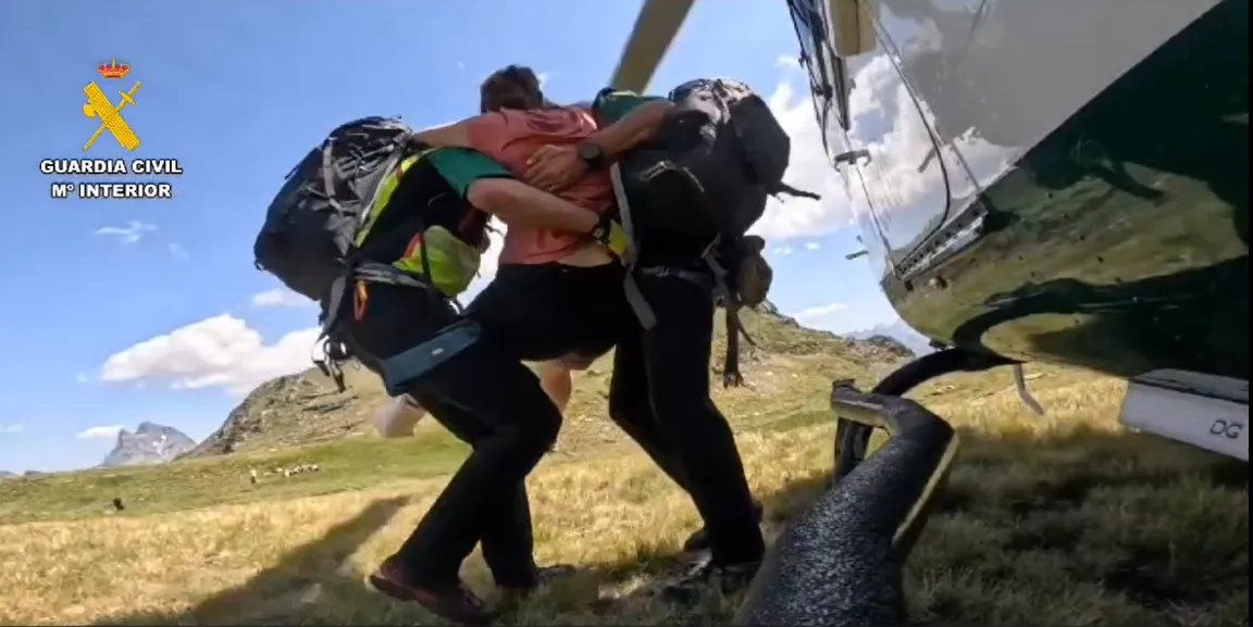 Imagen de archivo de un rescate. Imagen de archivo de un rescate.