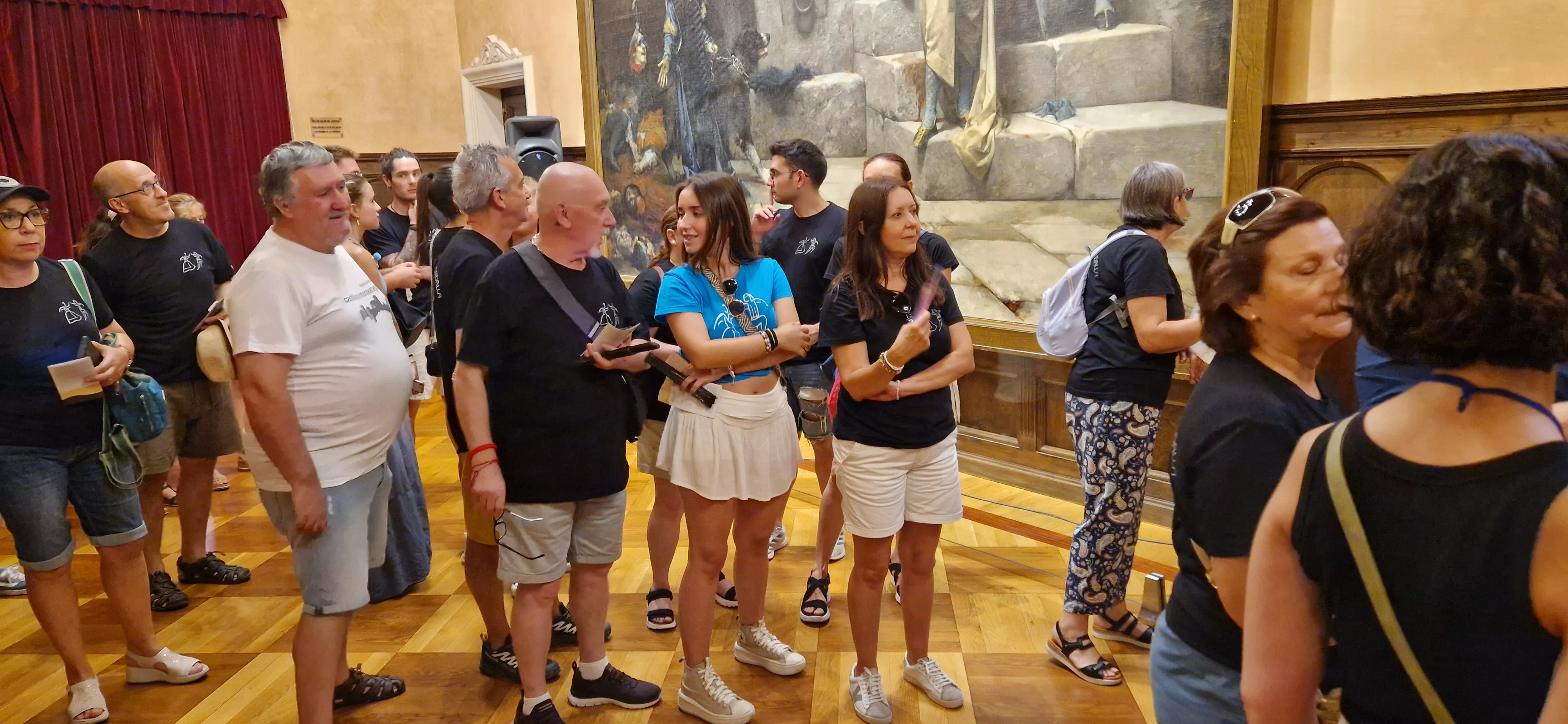 24º Festival Castillo de Montearagón: recepción en el Ayuntamiento de Huesca. Foto Myriam Martínez 