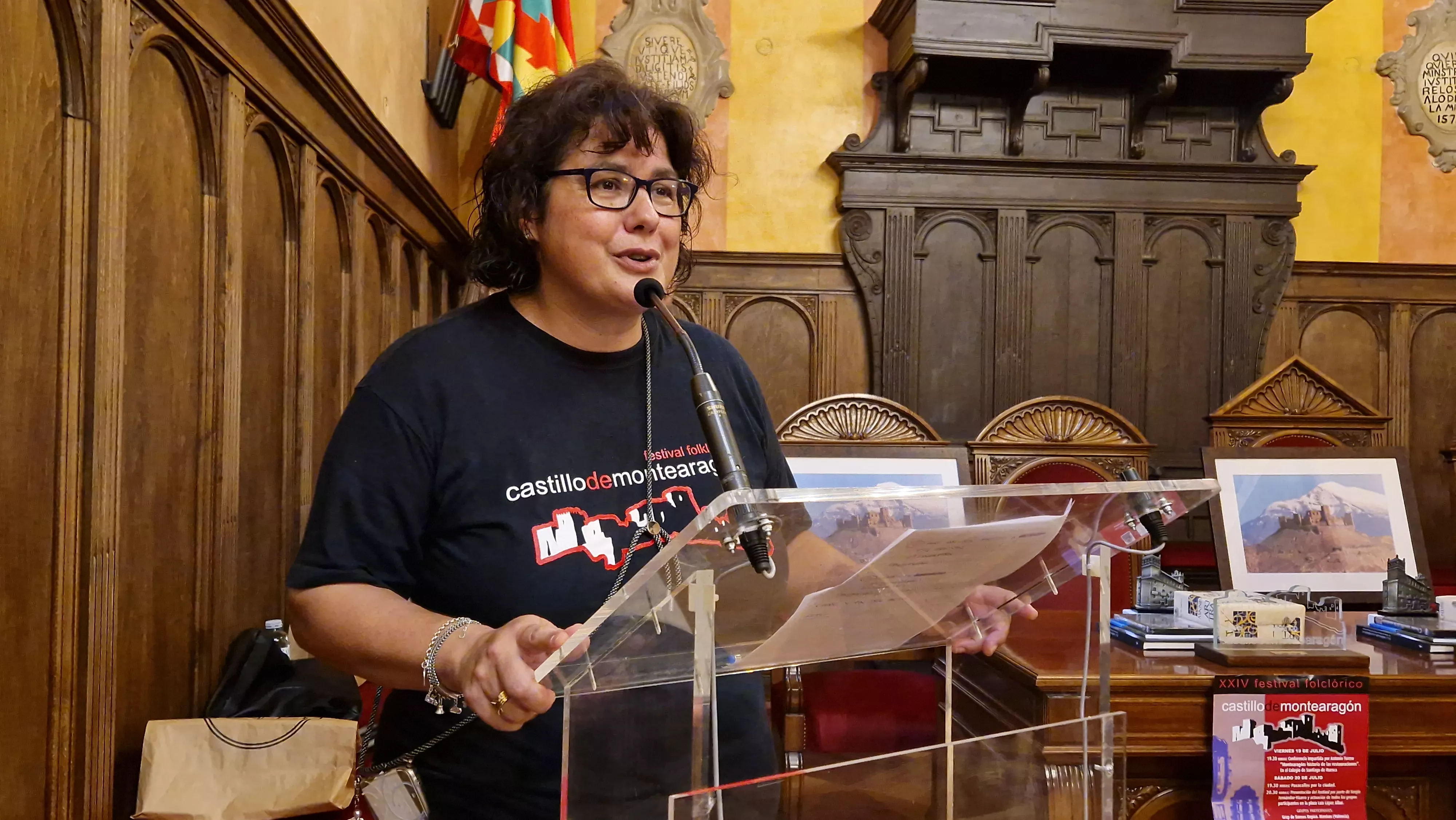 24º Festival Castillo de Montearagón: recepción en el Ayuntamiento de Huesca. Foto Myriam Martínez 