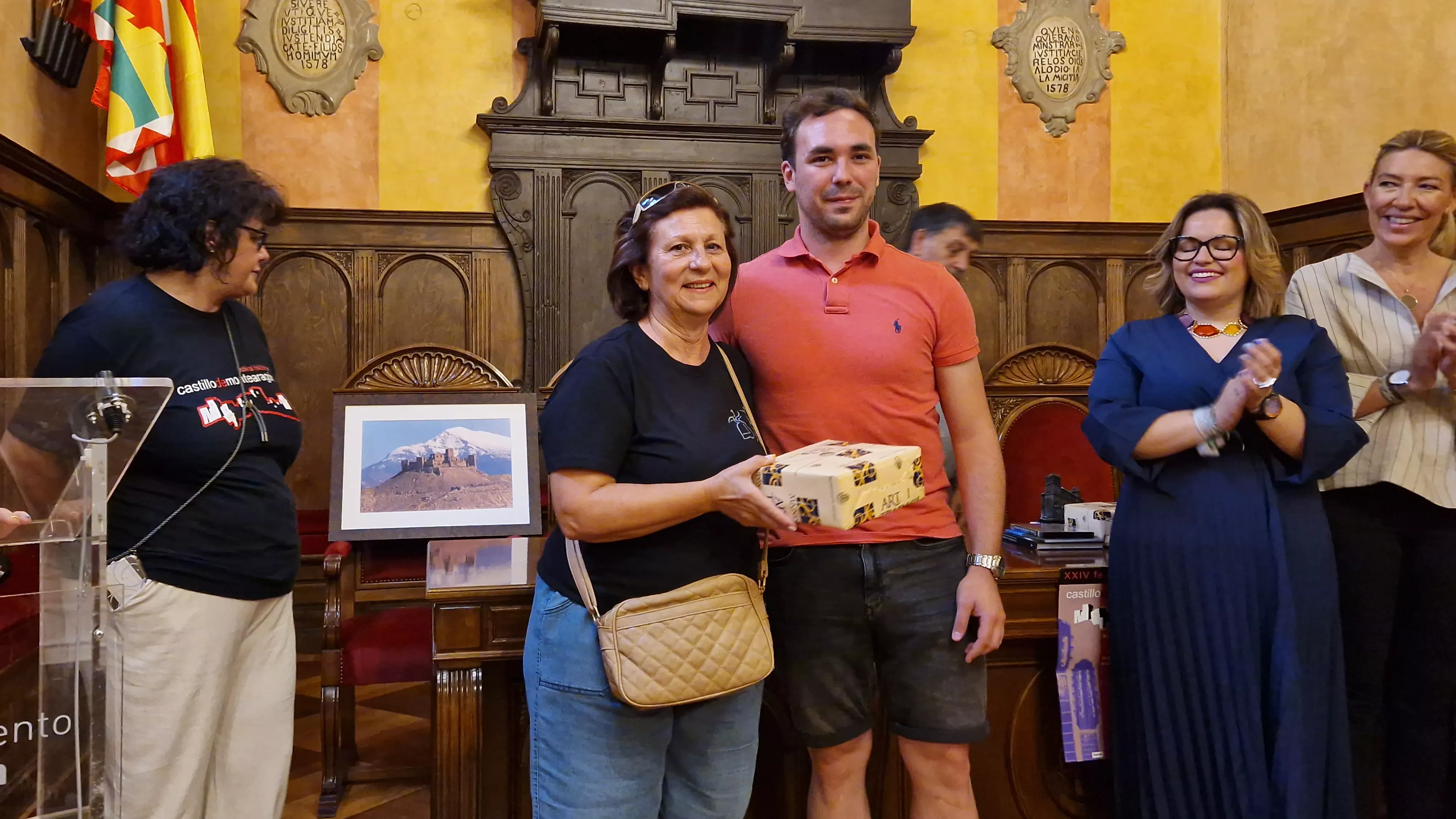 24º Festival Castillo de Montearagón: recepción en el Ayuntamiento de Huesca. Foto Myriam Martínez 