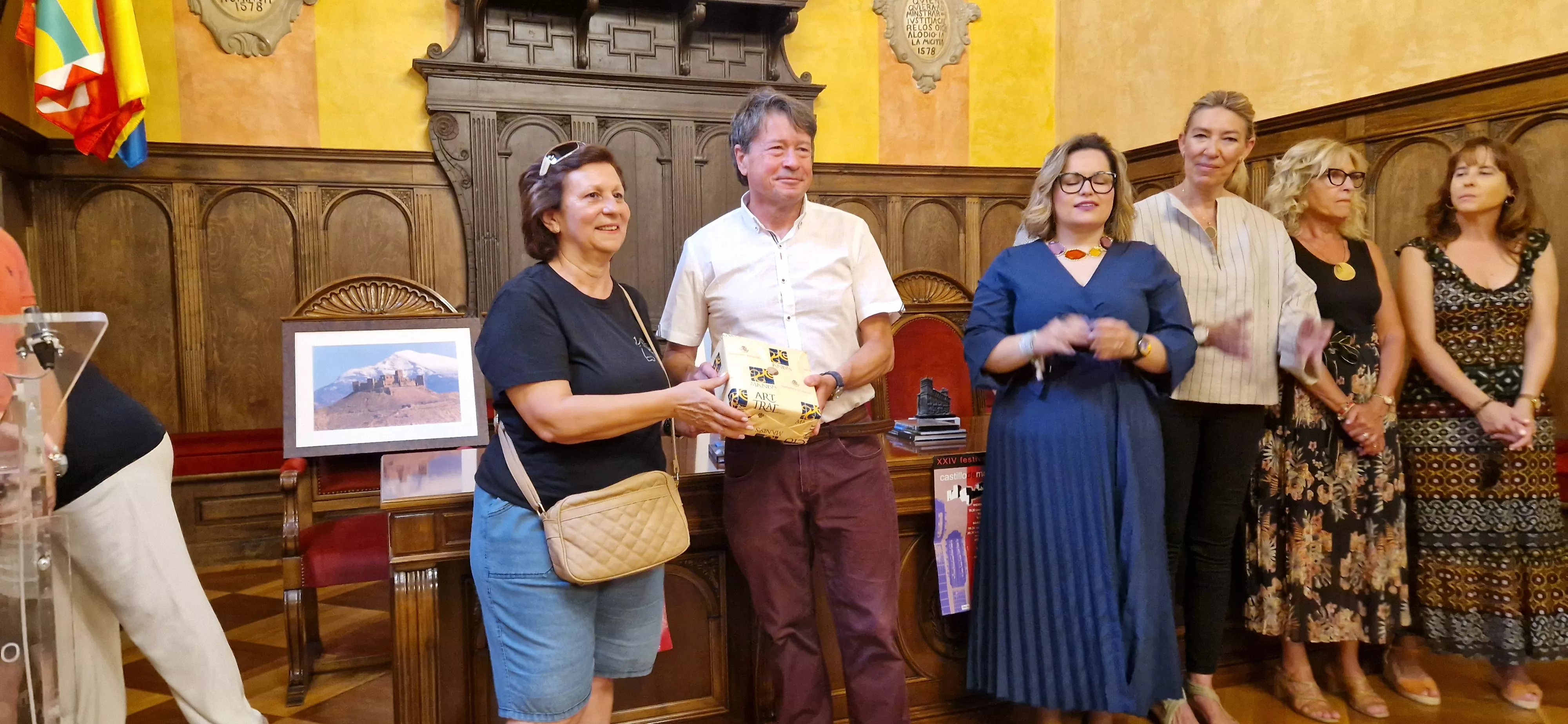 24º Festival Castillo de Montearagón: recepción en el Ayuntamiento de Huesca. Foto Myriam Martínez 