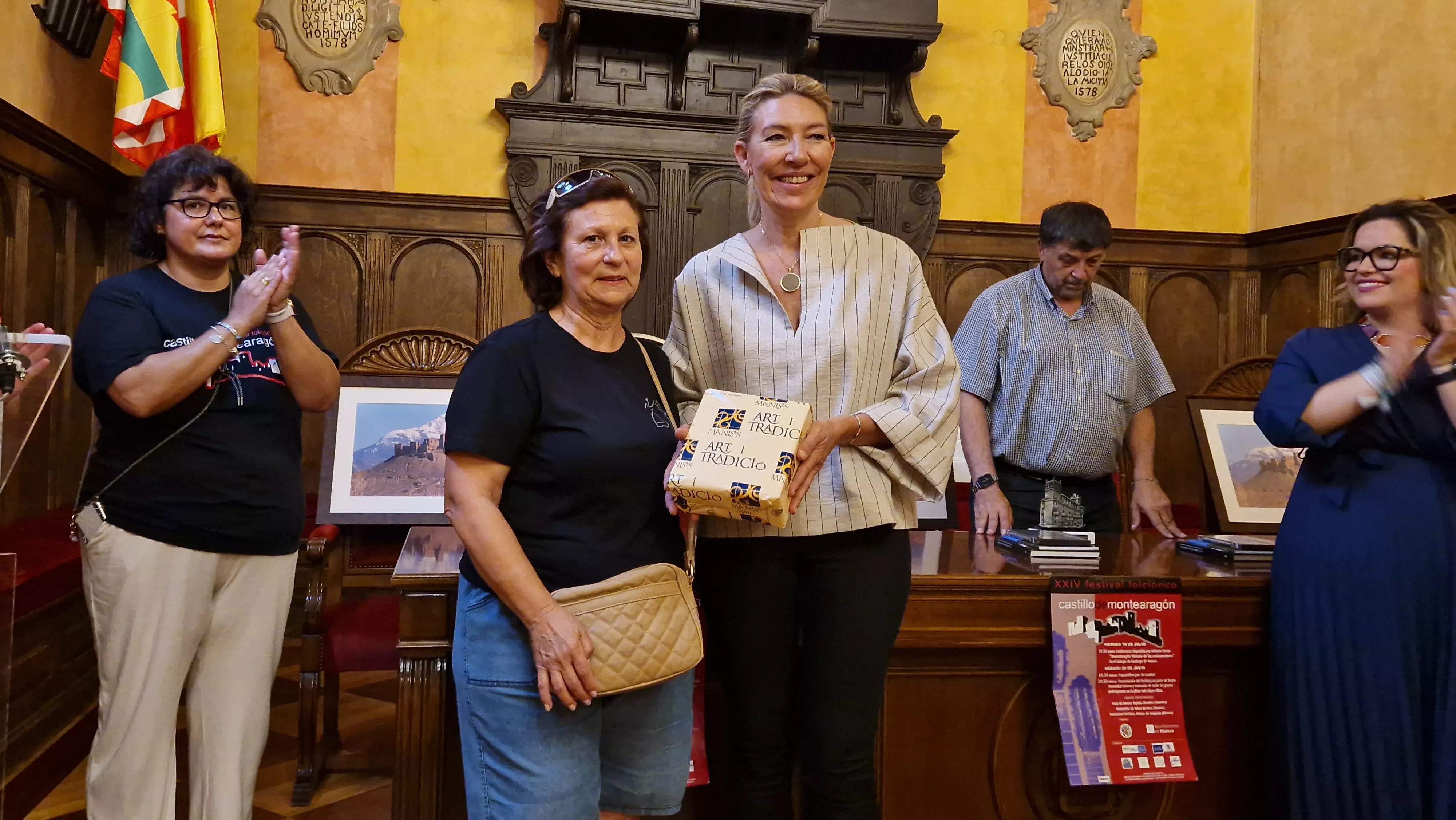 24º Festival Castillo de Montearagón: recepción en el Ayuntamiento de Huesca. Foto Myriam Martínez 