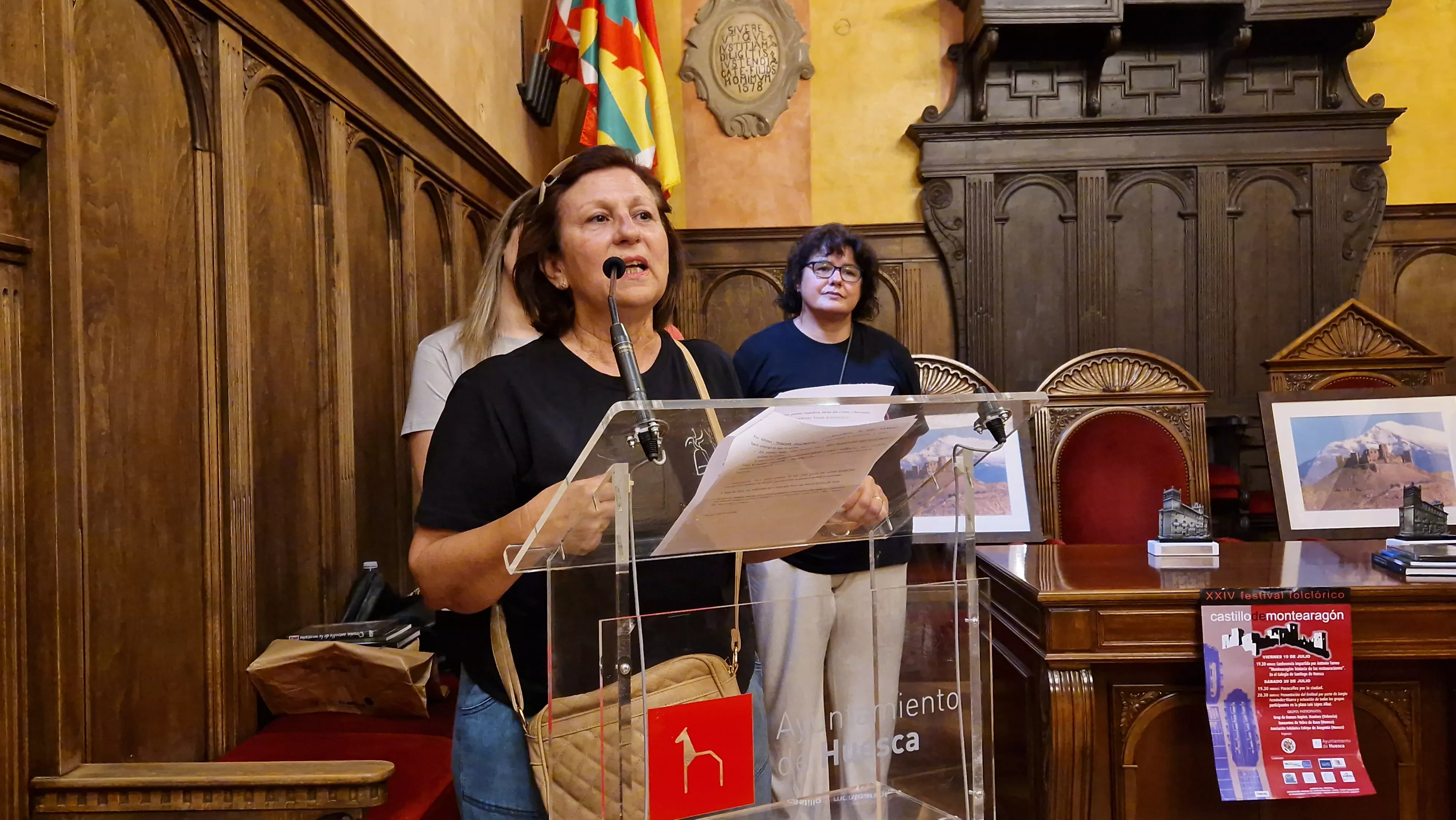 24º Festival Castillo de Montearagón: recepción en el Ayuntamiento de Huesca. Foto Myriam Martínez 