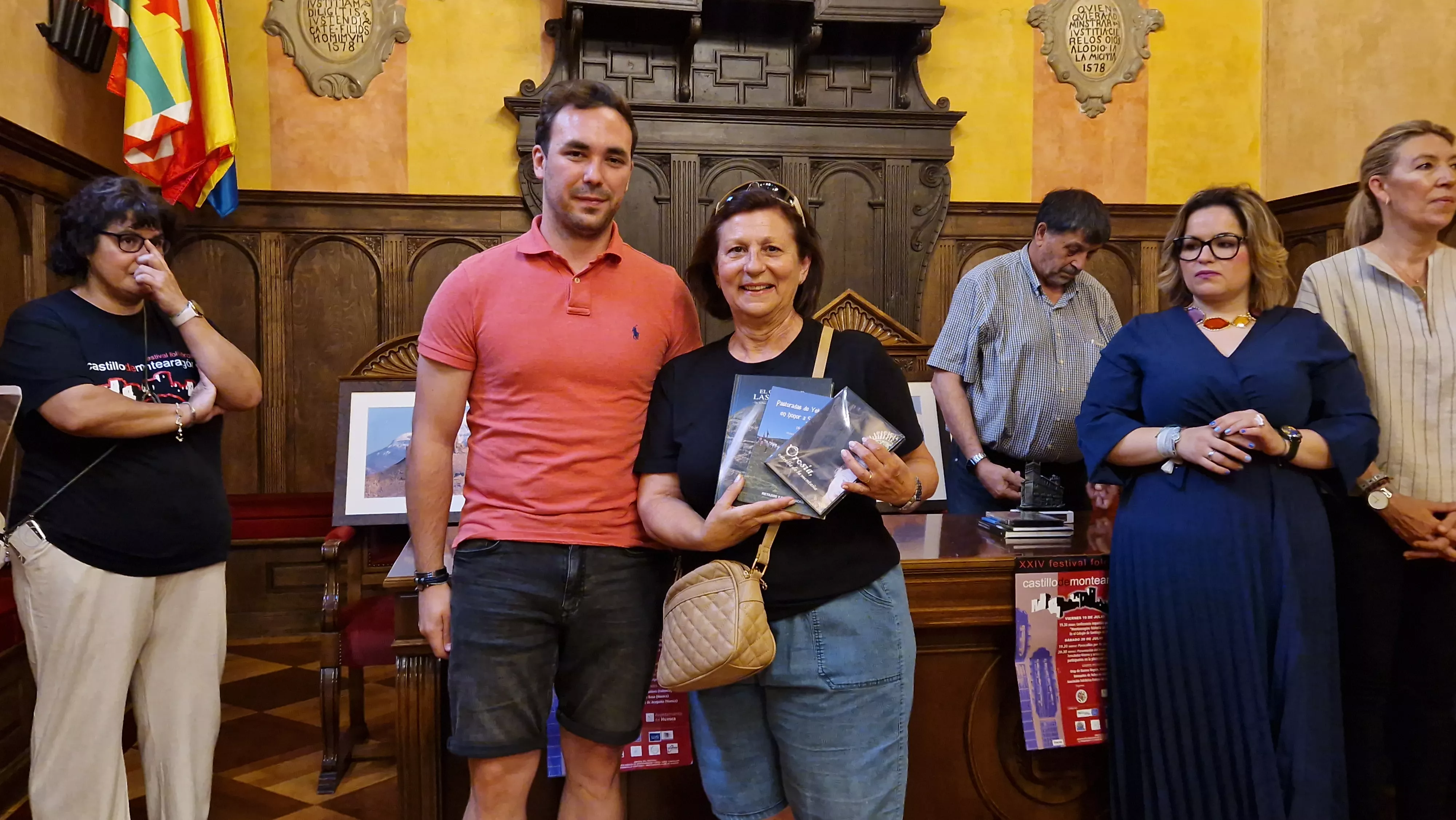 24º Festival Castillo de Montearagón: recepción en el Ayuntamiento de Huesca. Foto Myriam Martínez 