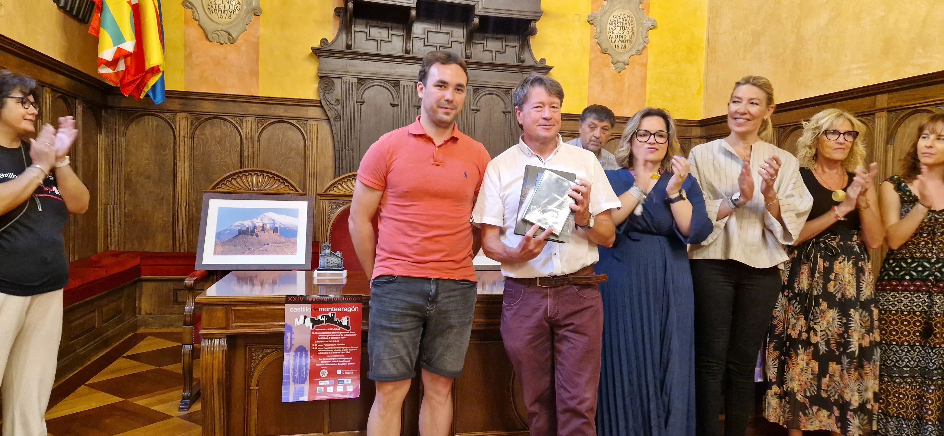 24º Festival Castillo de Montearagón: recepción en el Ayuntamiento de Huesca. Foto Myriam Martínez 