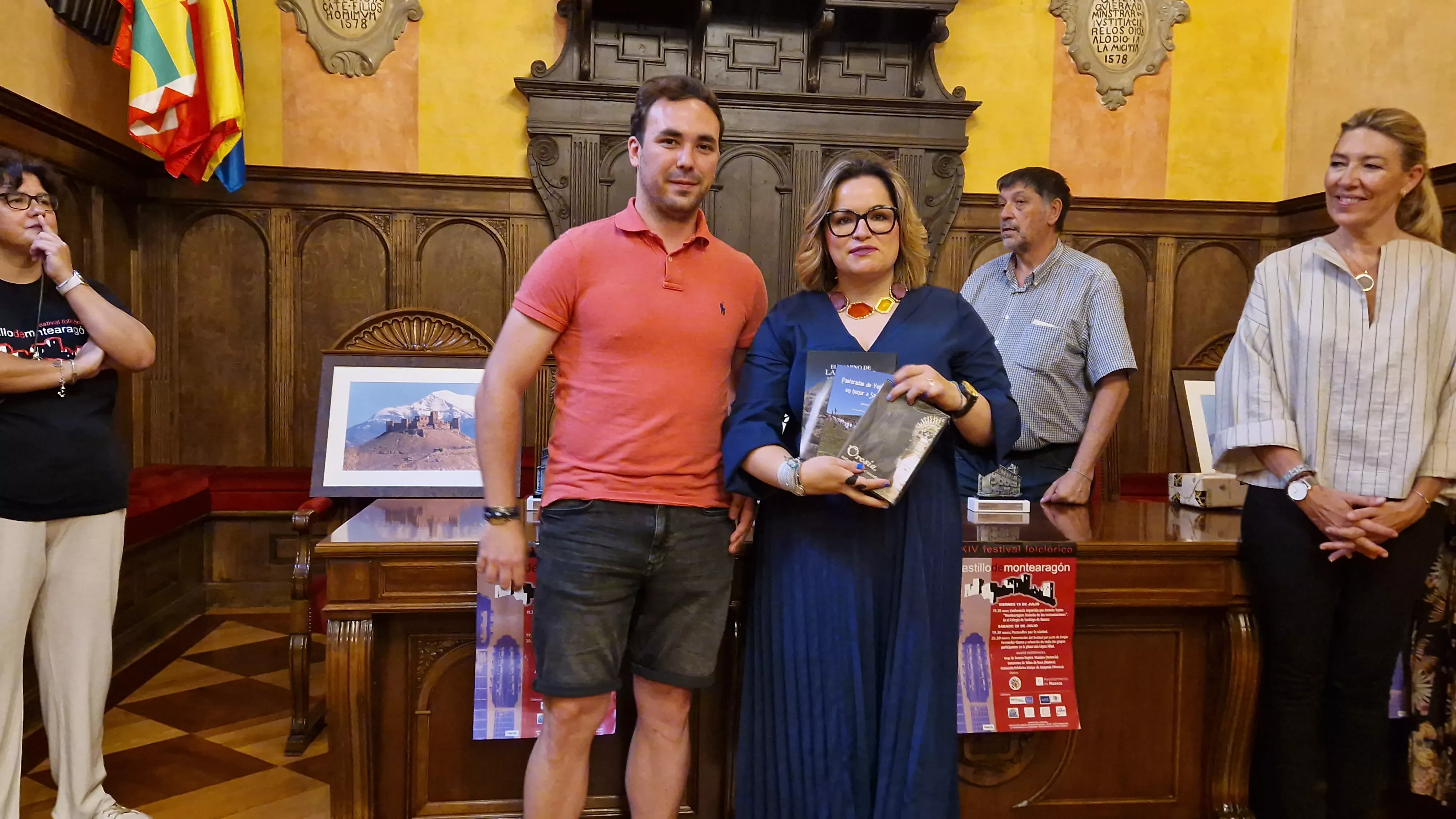 24º Festival Castillo de Montearagón: recepción en el Ayuntamiento de Huesca. Foto Myriam Martínez 