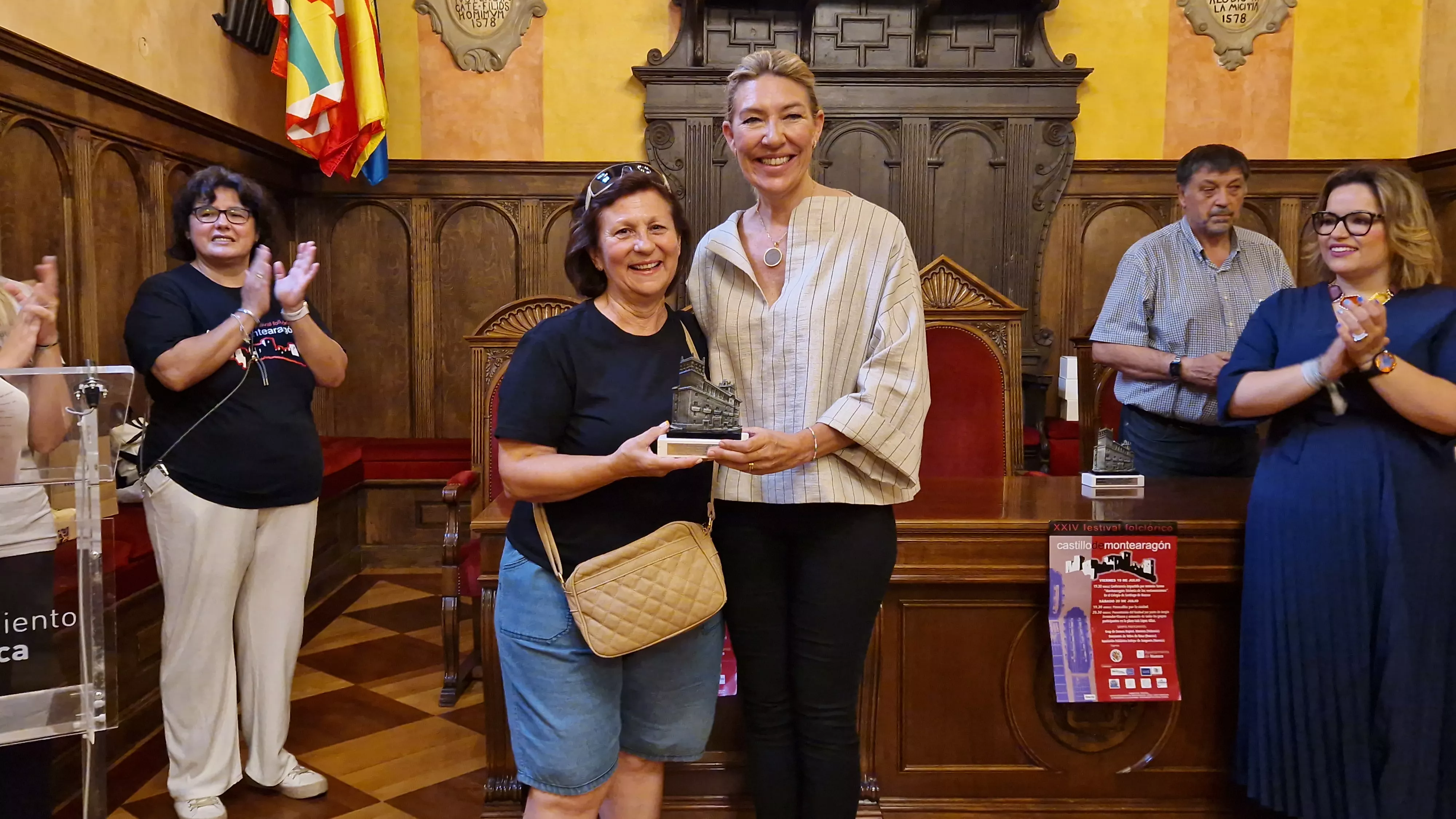 24º Festival Castillo de Montearagón: recepción en el Ayuntamiento de Huesca. Foto Myriam Martínez 