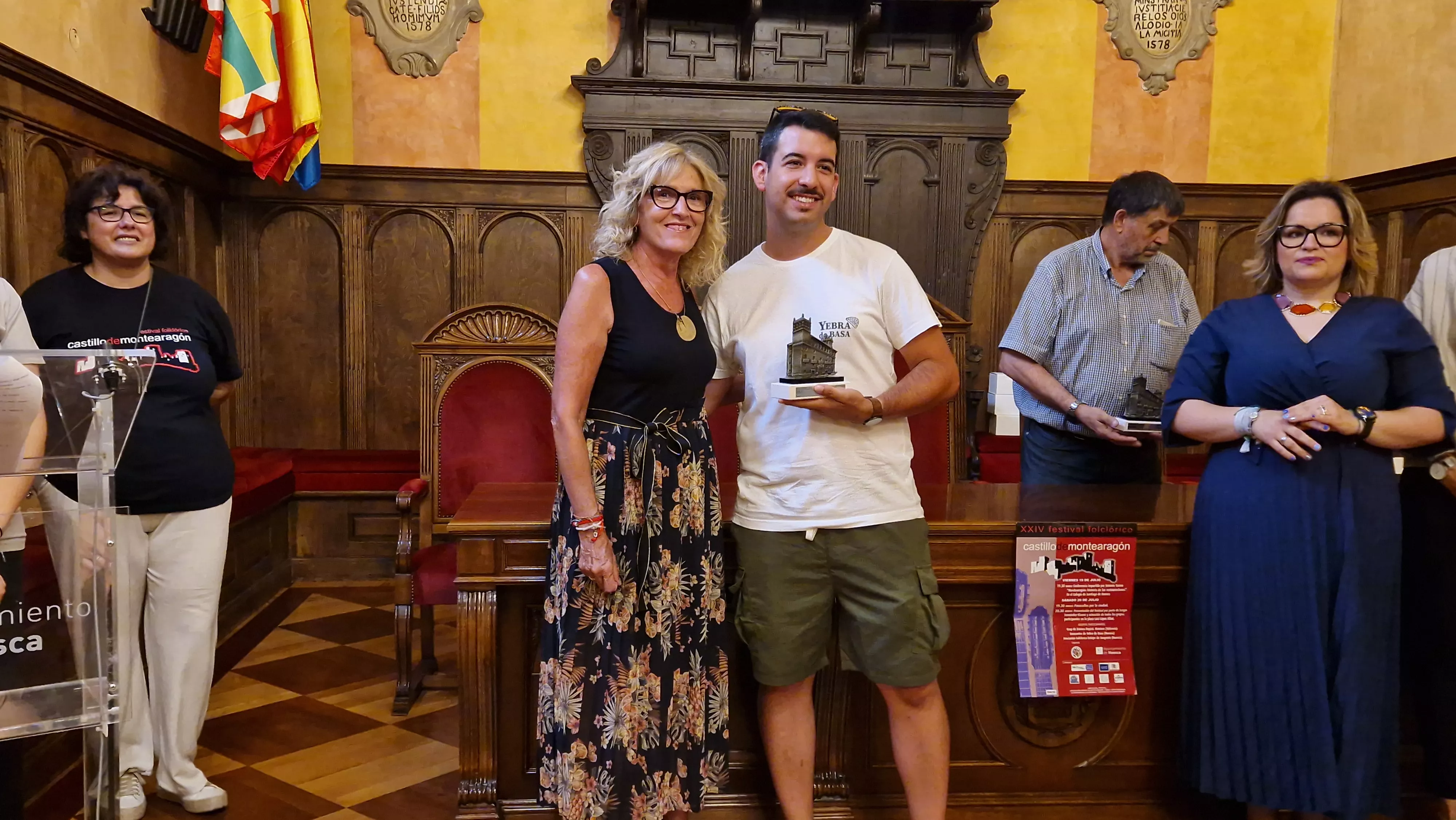 24º Festival Castillo de Montearagón: recepción en el Ayuntamiento de Huesca. Foto Myriam Martínez 