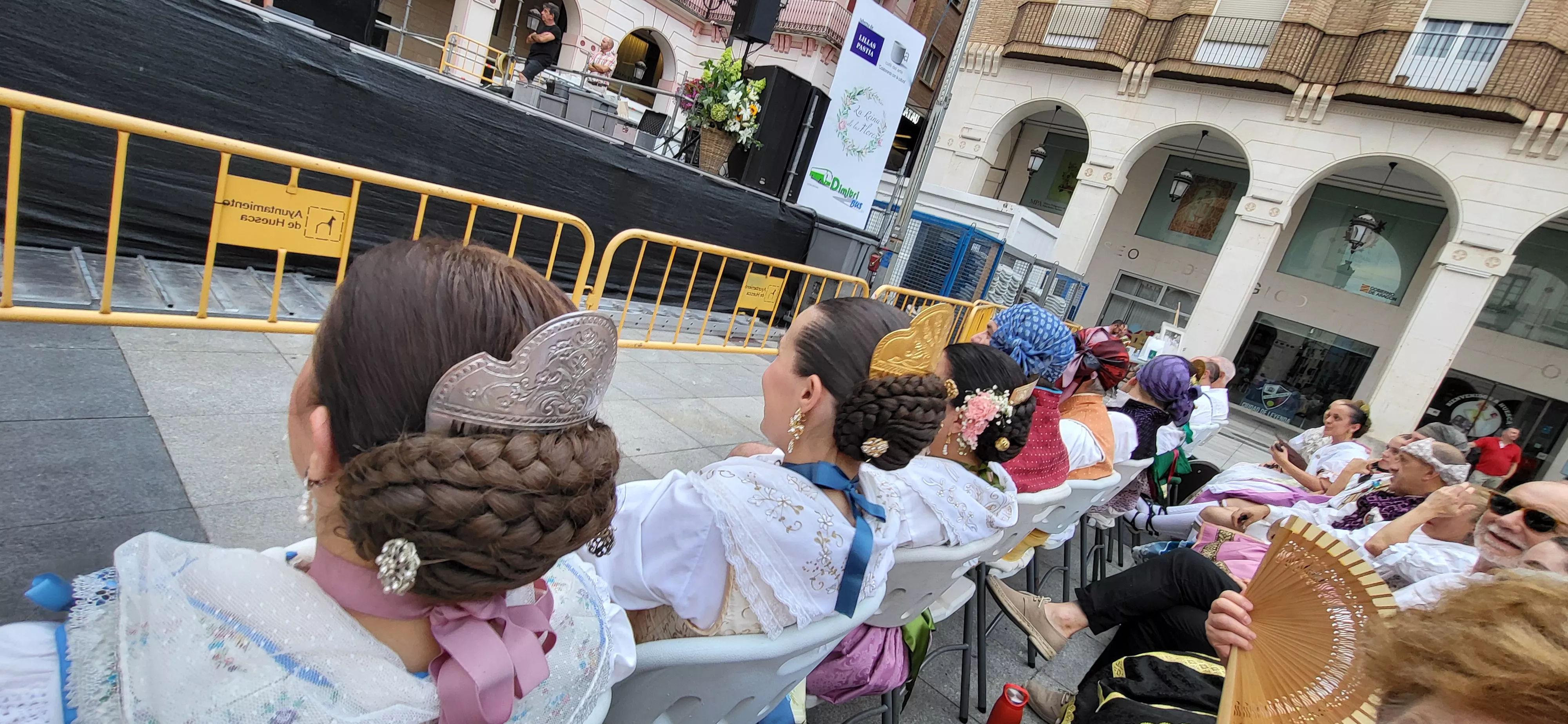 24º Festival Castillo de Montearagón: Actuación en la plaza López Allué. Foto Mercedes Manterola