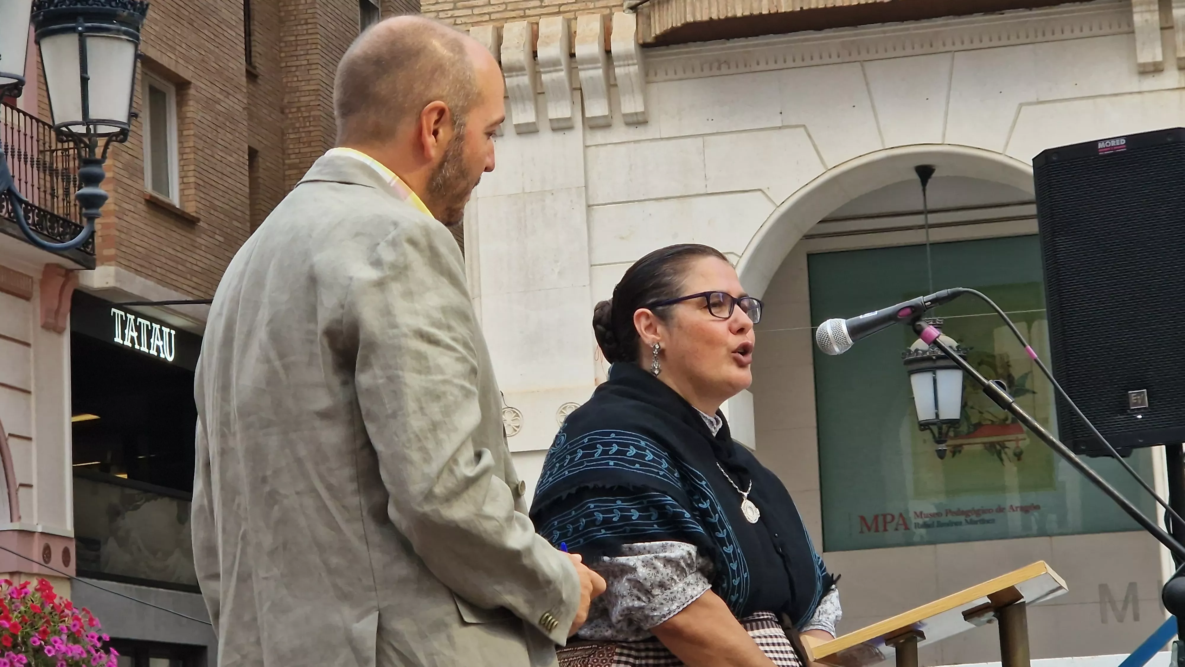 24º Festival Castillo de Montearagón: Actuación en la plaza López Allué. Foto Myriam Martínez