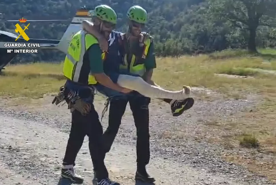 Una de las intervenciones de rescate de los Greim de la Guardia Civil este sábado.