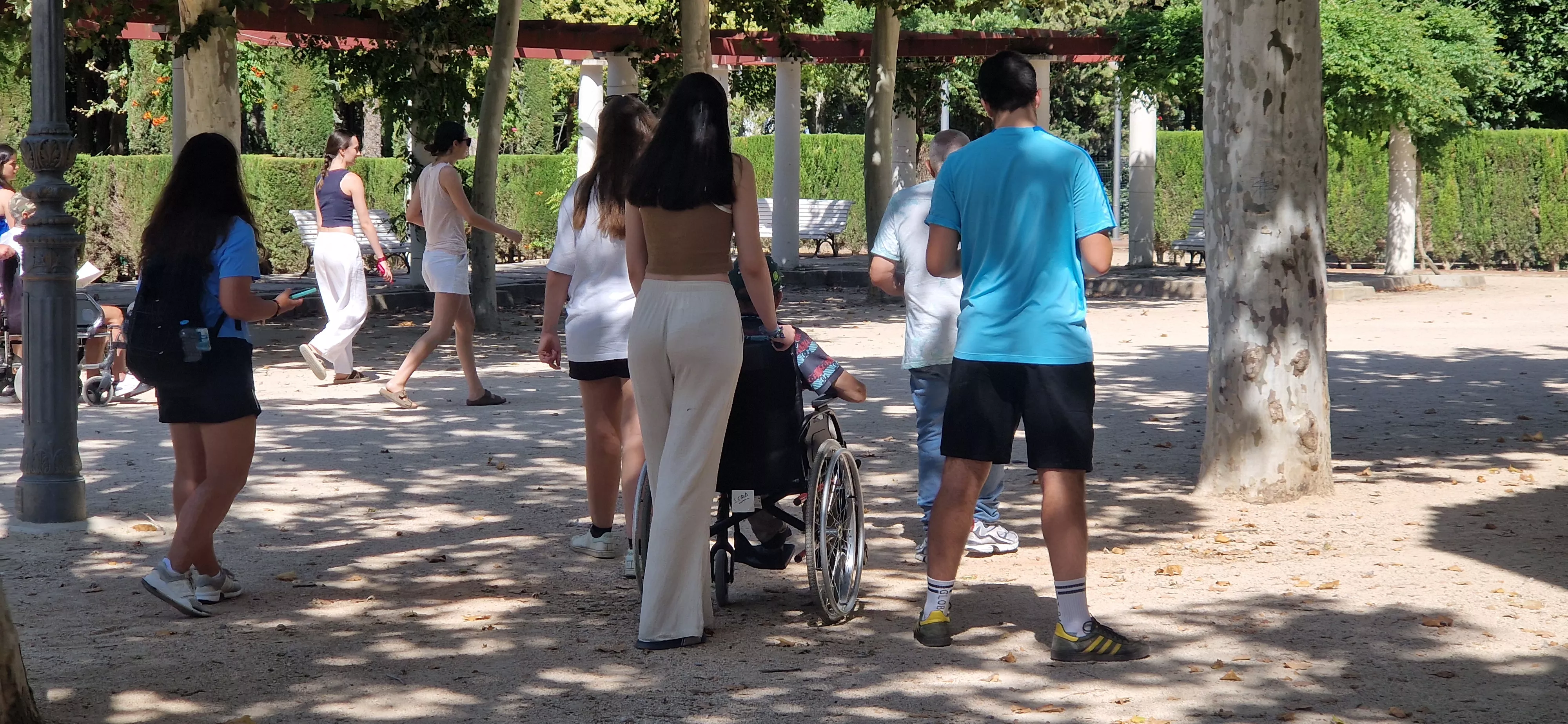 Intercambio generacional de jóvenes de Vitoria con la Cruz Blanca de Huesca. Foto Myriam Martínez 