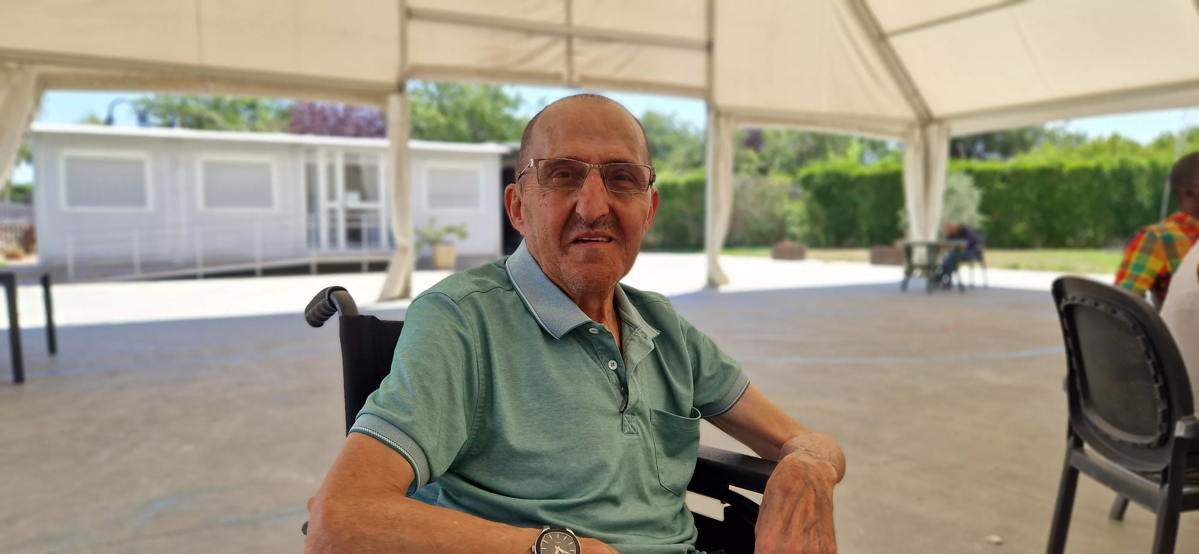 Joaquín Ciria. Intercambio generacional de jóvenes de Vitoria con la Cruz Blanca de Huesca. Foto Myriam Martínez 