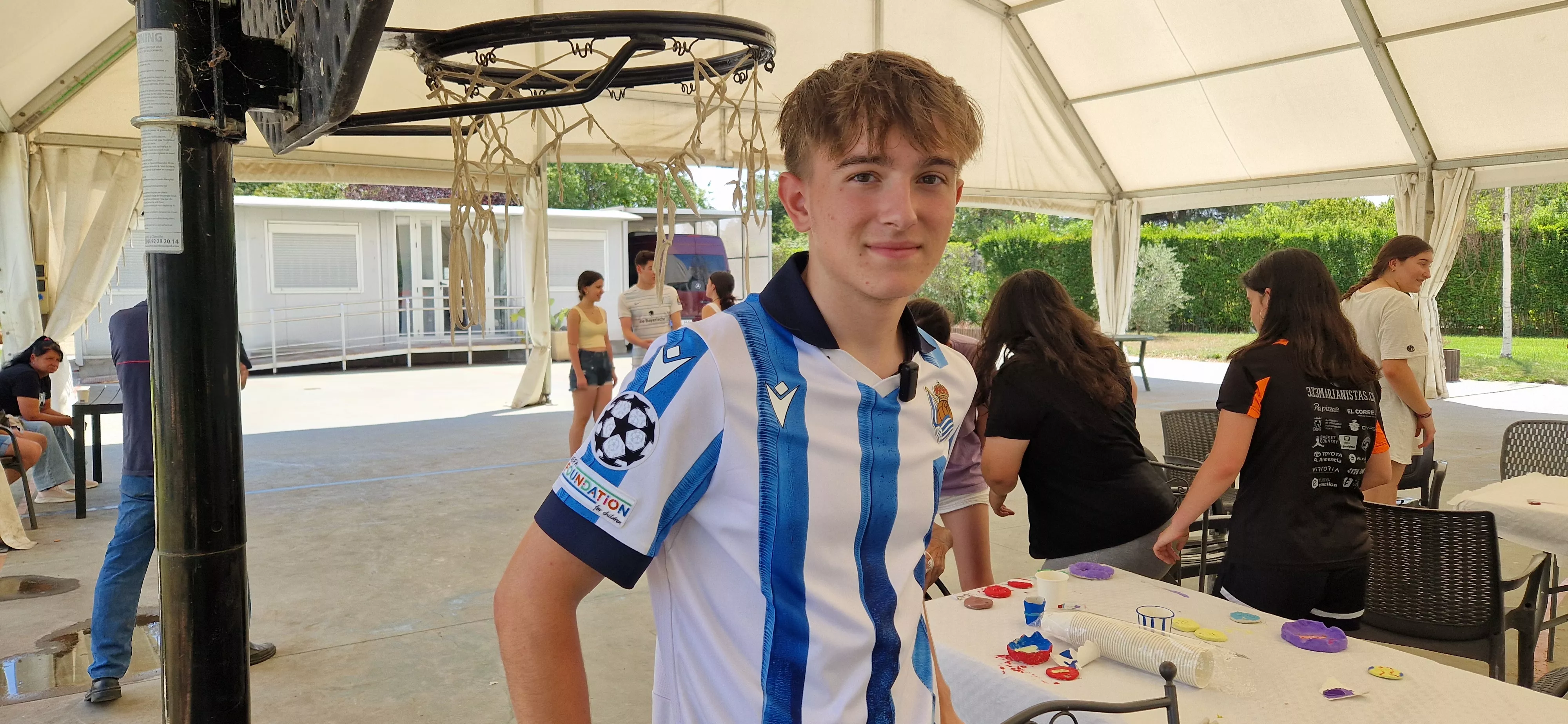 Mikel. Intercambio generacional de jóvenes de Vitoria con la Cruz Blanca de Huesca. Foto Myriam Martínez 