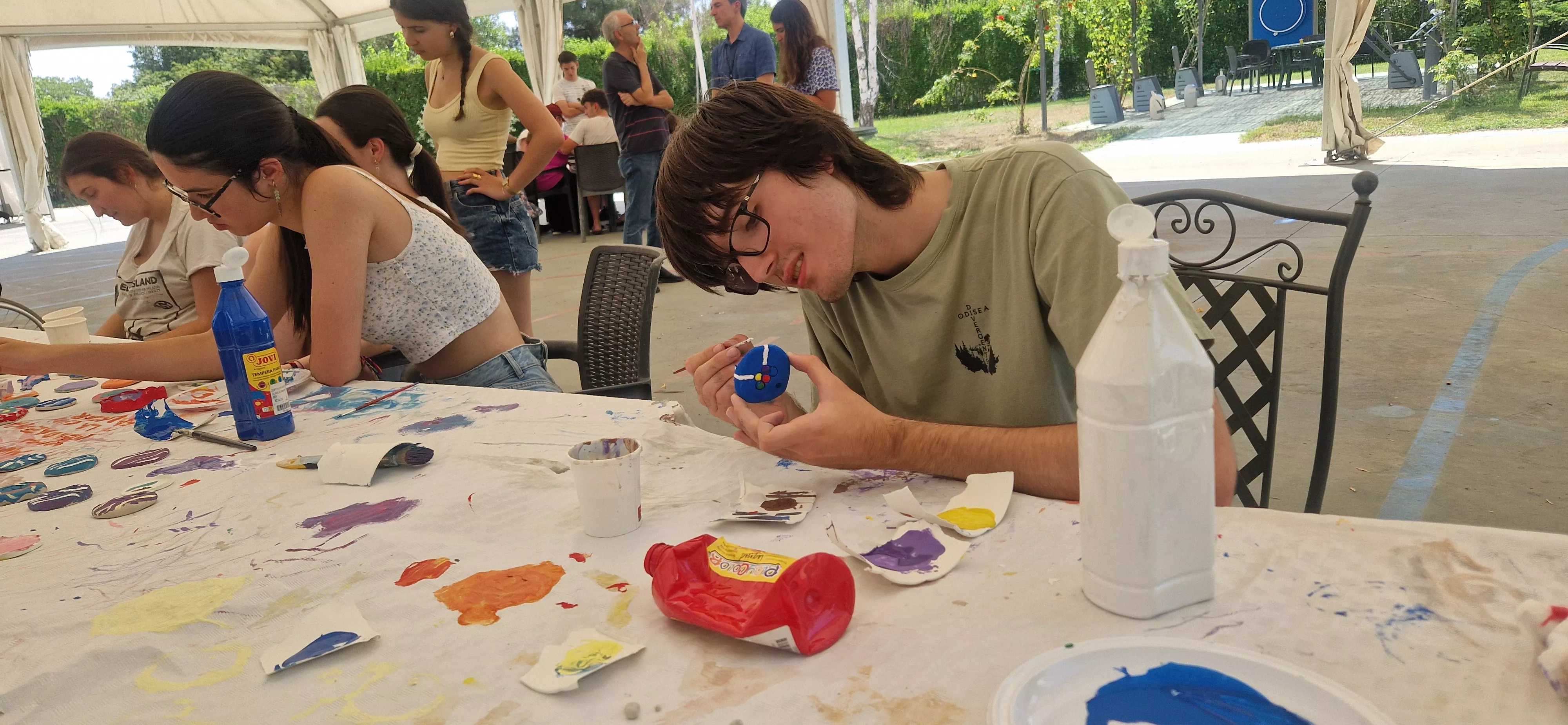 Intercambio generacional de jóvenes de Vitoria con la Cruz Blanca de Huesca. Foto Myriam Martínez 