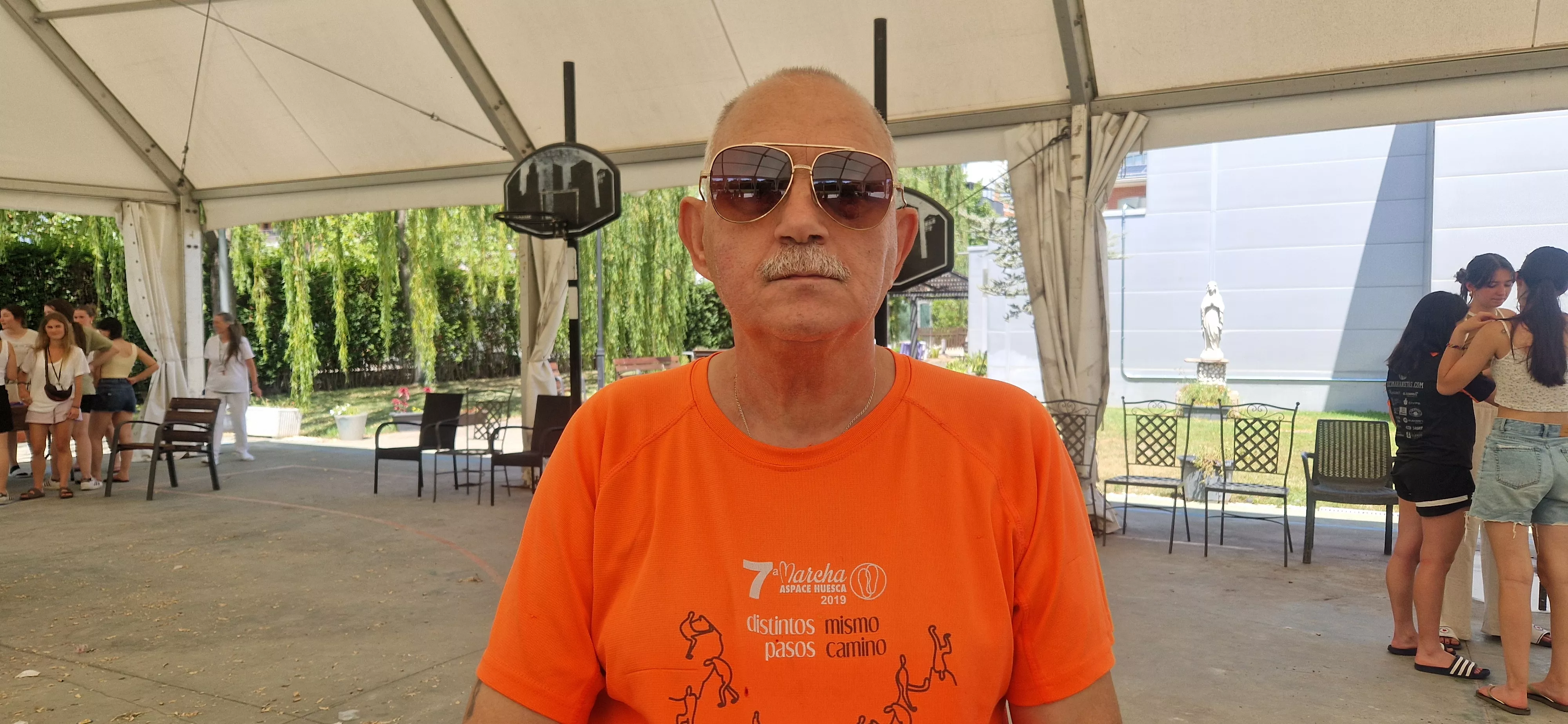 Josan Fernández. Intercambio generacional de jóvenes de Vitoria con la Cruz Blanca de Huesca. Foto Myriam Martínez 