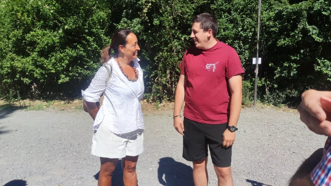 La consejera Carmen Susín ha visitado el campamento. La consejera Carmen Susín ha visitado el campamento.