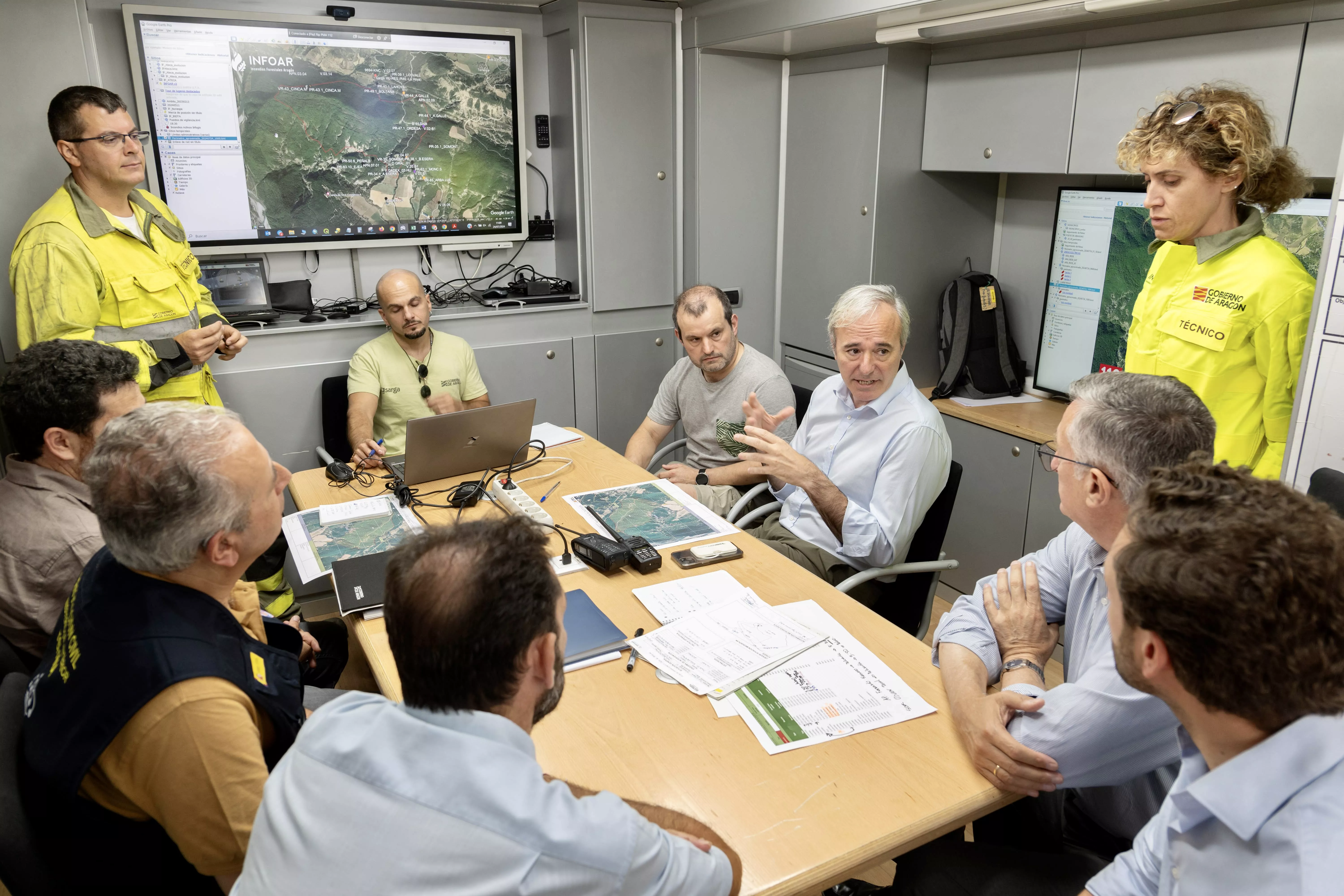 El presidente Azcón se ha desplazado al Sobrarbe para conocer in situ lo sucedido.